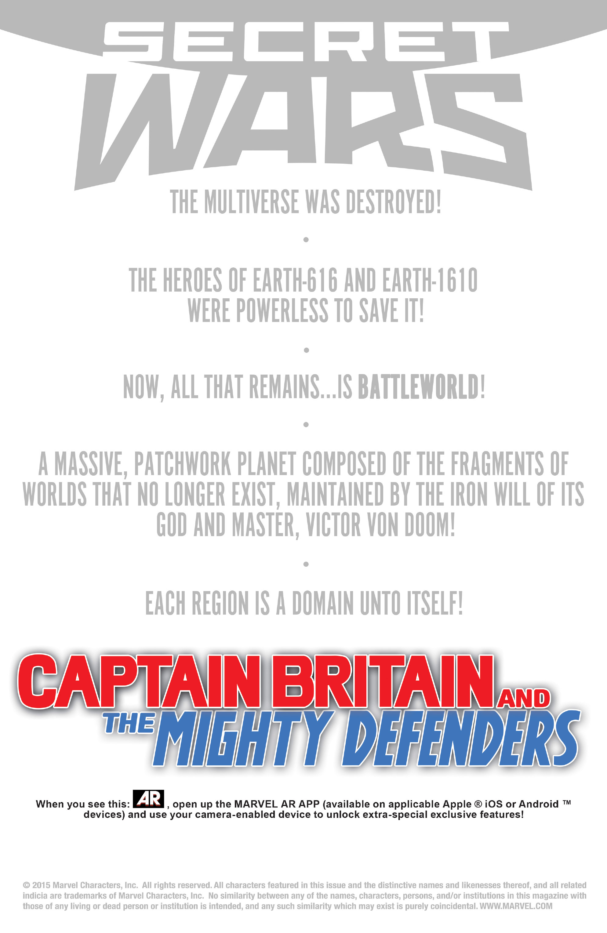 Read online Captain Britain and the Mighty Defenders comic -  Issue #1 - 2