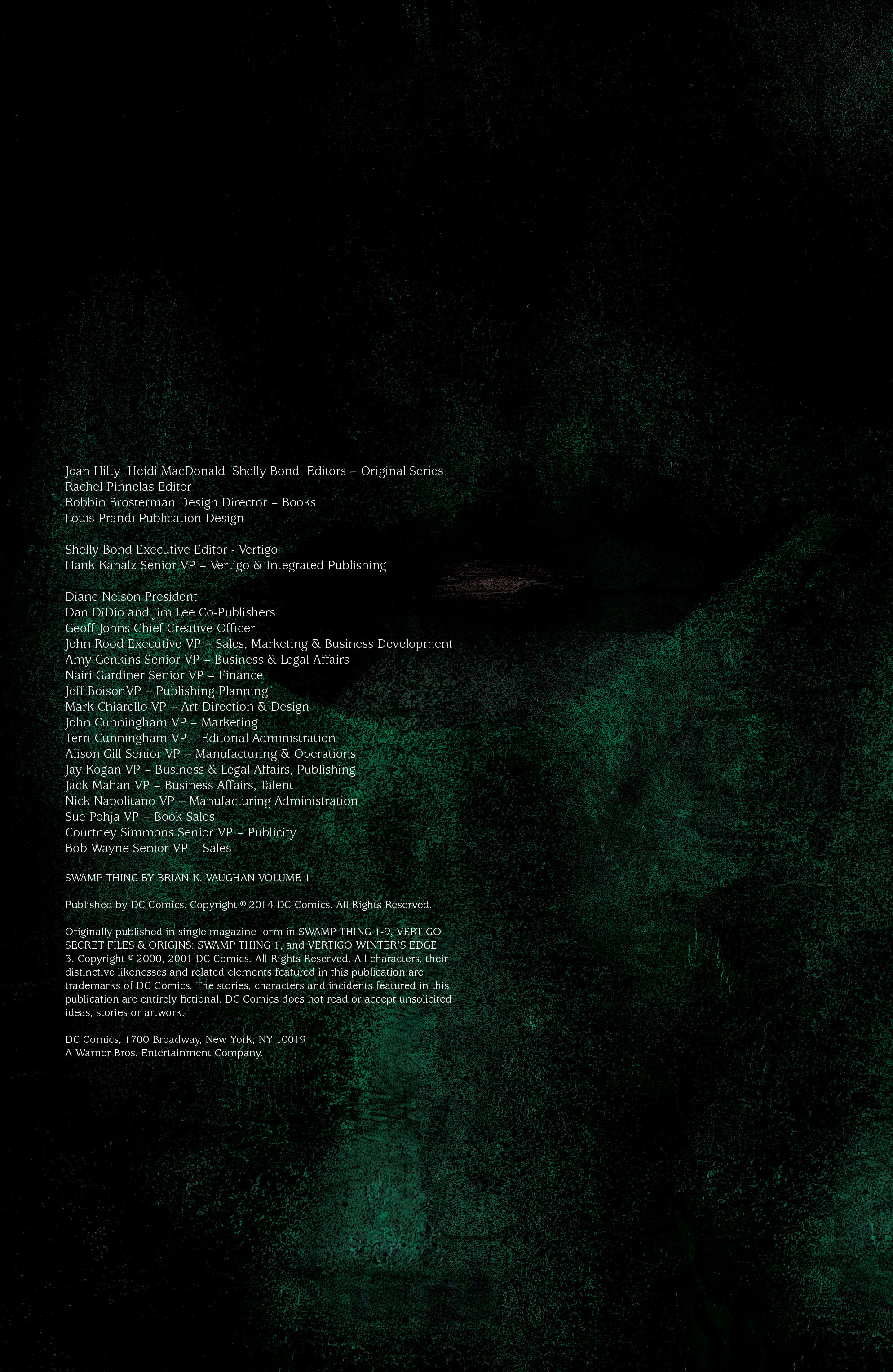 Read online Swamp Thing (2000) comic -  Issue # TPB 1 - 4