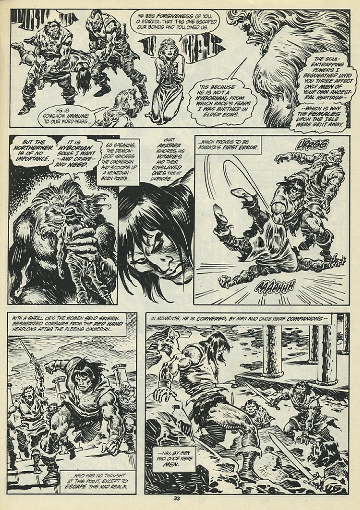 Read online The Savage Sword Of Conan comic -  Issue #198 - 35