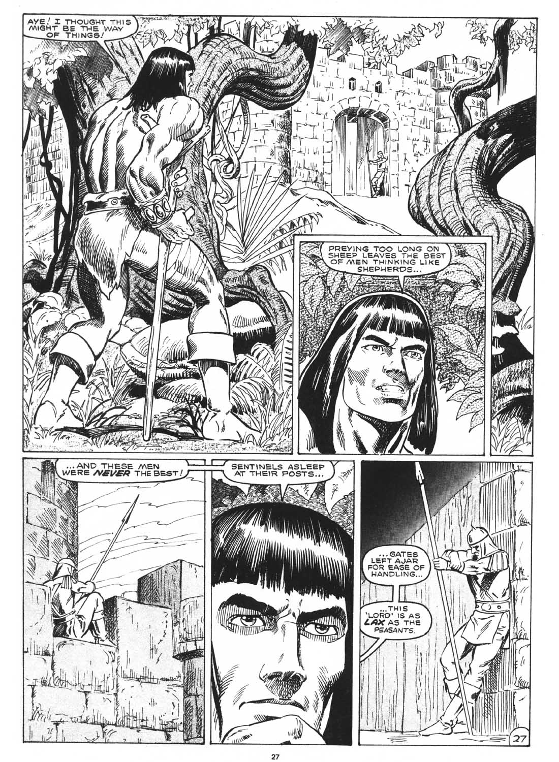 Read online The Savage Sword Of Conan comic -  Issue #171 - 29