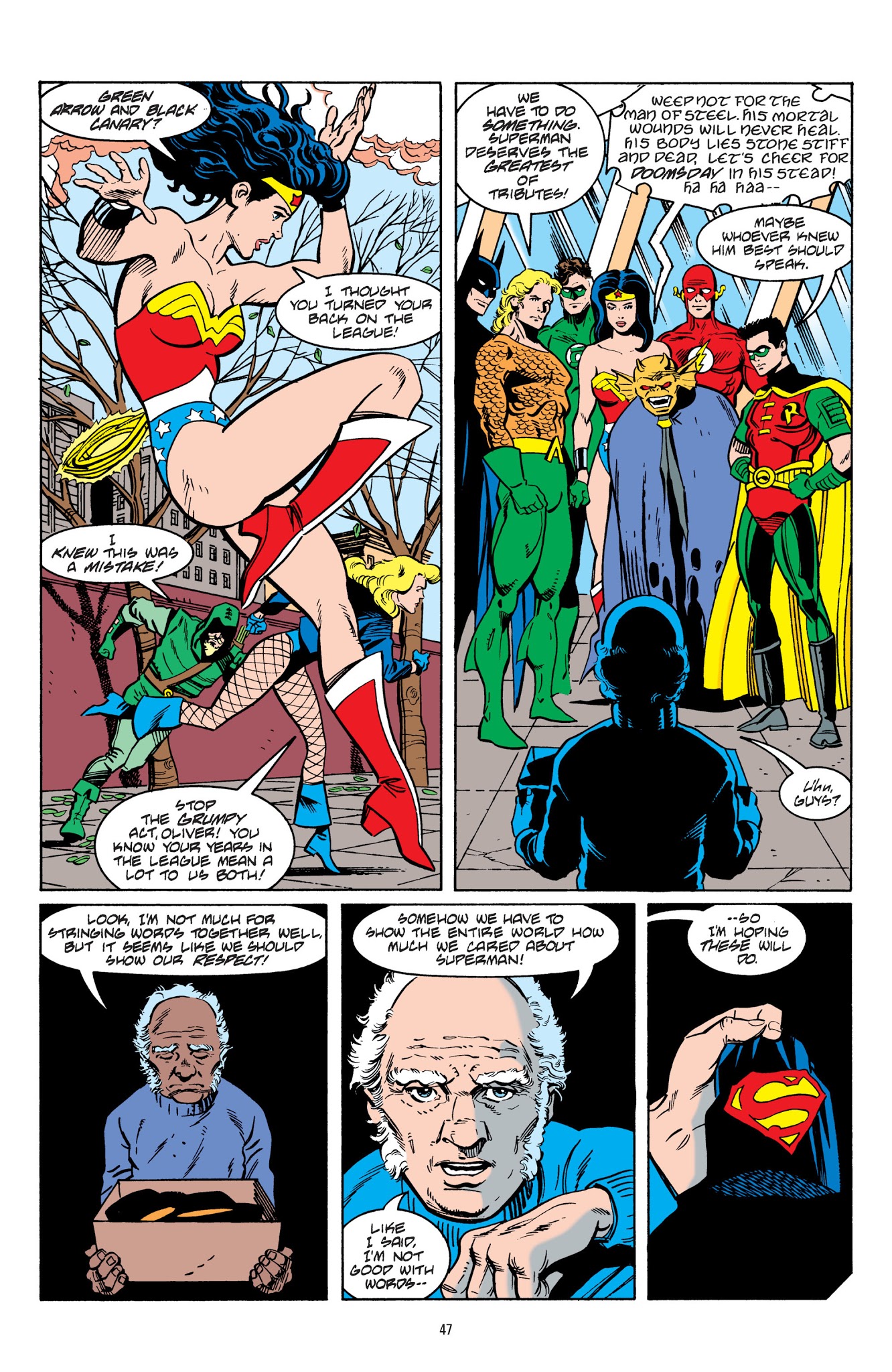 Read online Superman: Funeral For A Friend comic -  Issue # TPB - 45