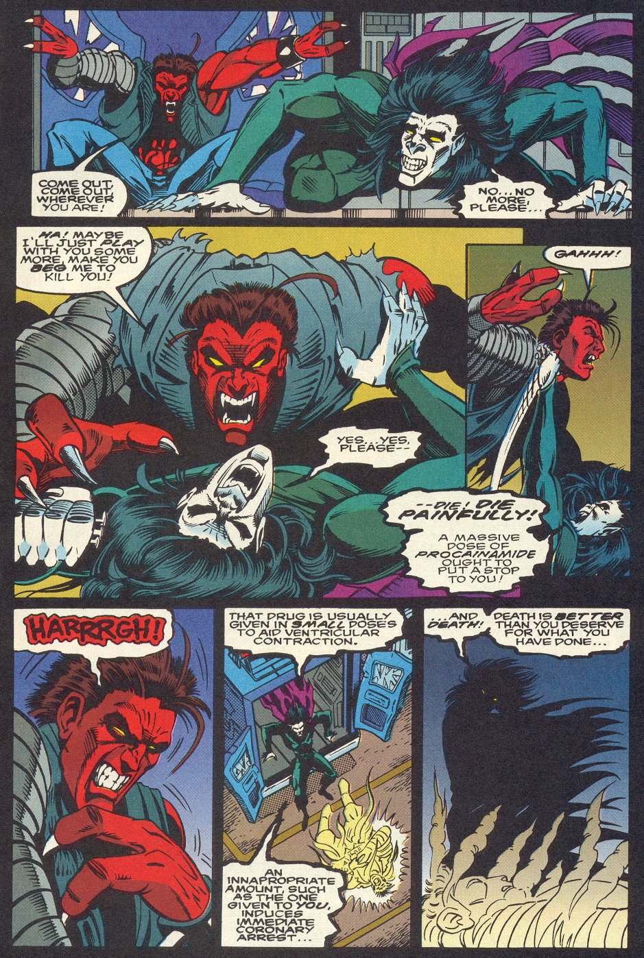 Read online Morbius: The Living Vampire (1992) comic -  Issue #20 - 21