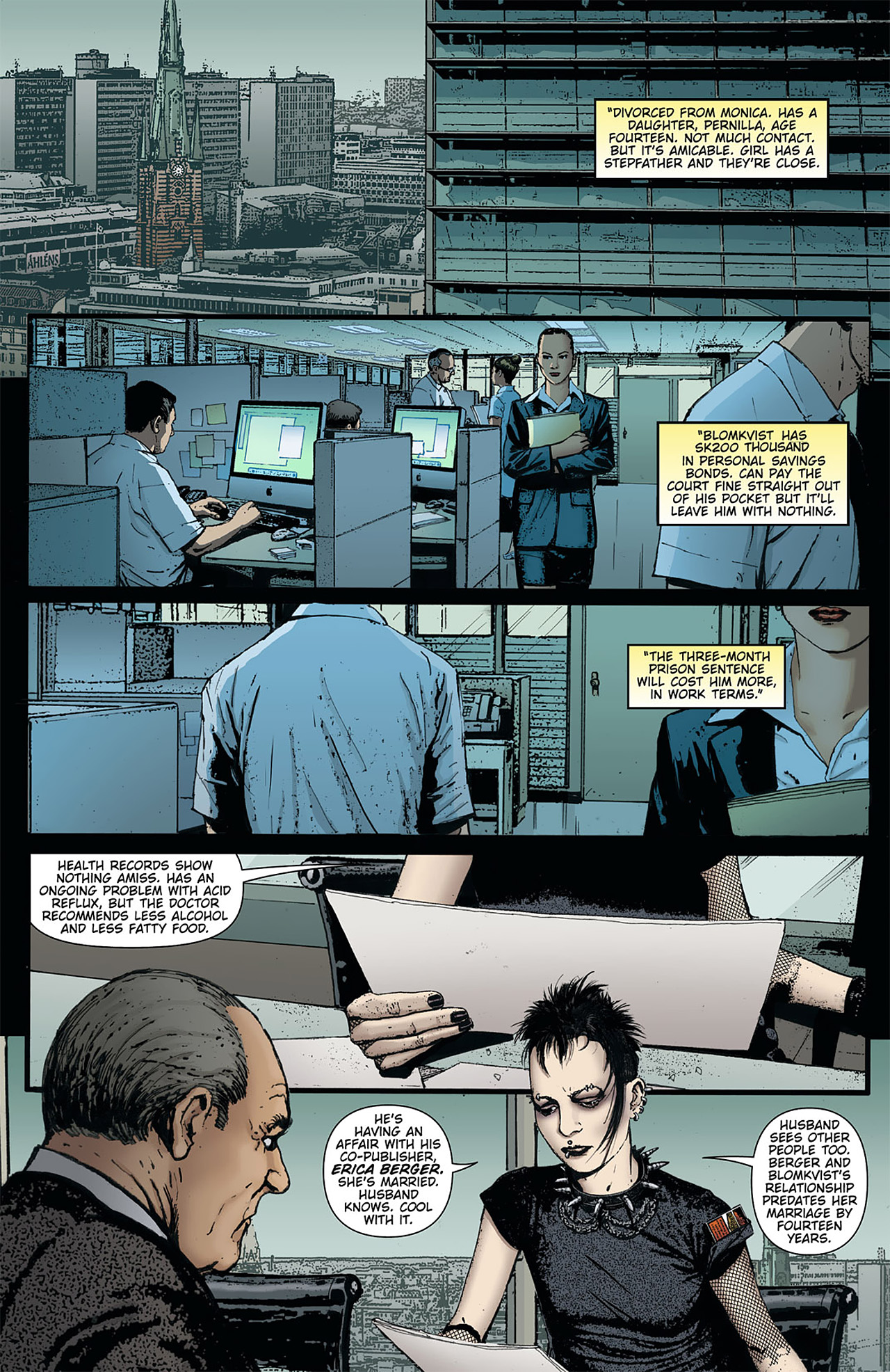Read online The Girl With the Dragon Tattoo comic -  Issue #1 - 10