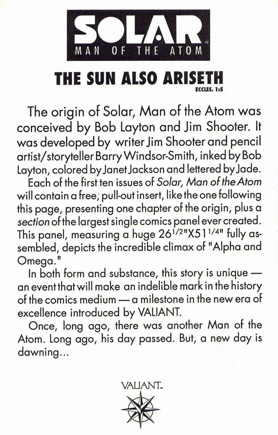 Read online Solar, Man of the Atom comic -  Issue #1 - 15