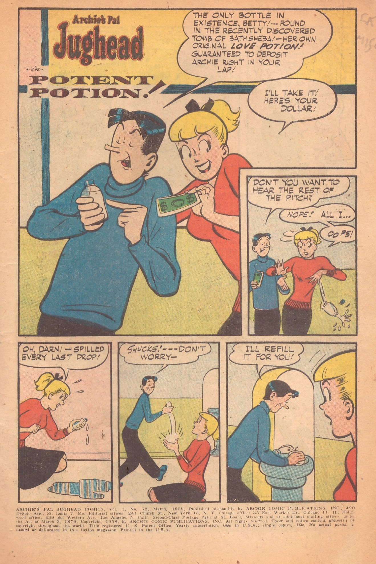 Read online Archie's Pal Jughead comic -  Issue #52 - 3