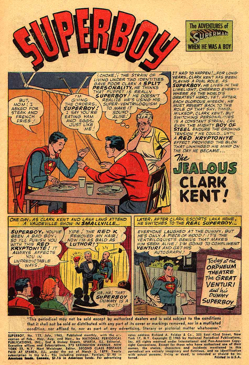Read online Superboy (1949) comic -  Issue #122 - 2
