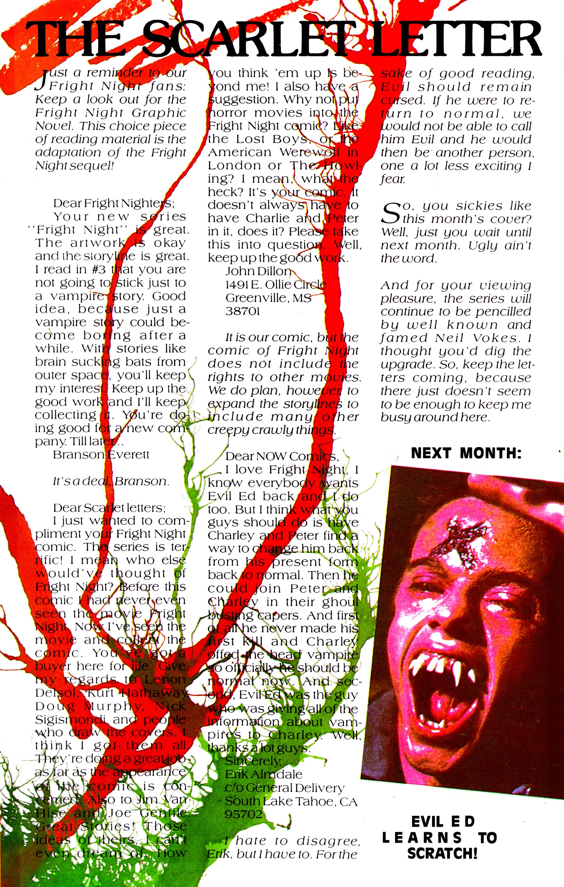 Read online Fright Night (1988) comic -  Issue #8 - 33