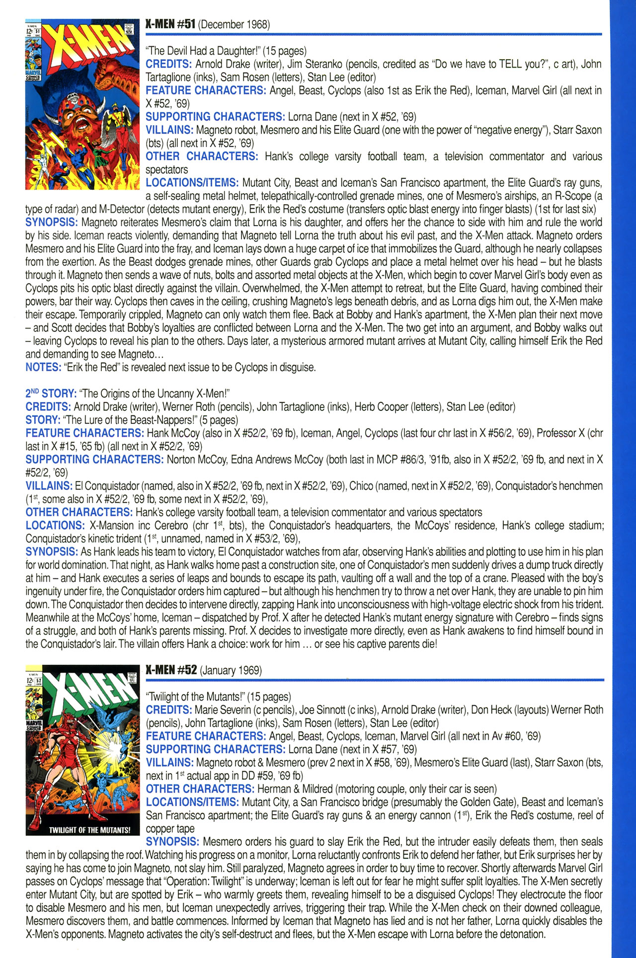 Read online Official Index to the Marvel Universe comic -  Issue #2 - 45