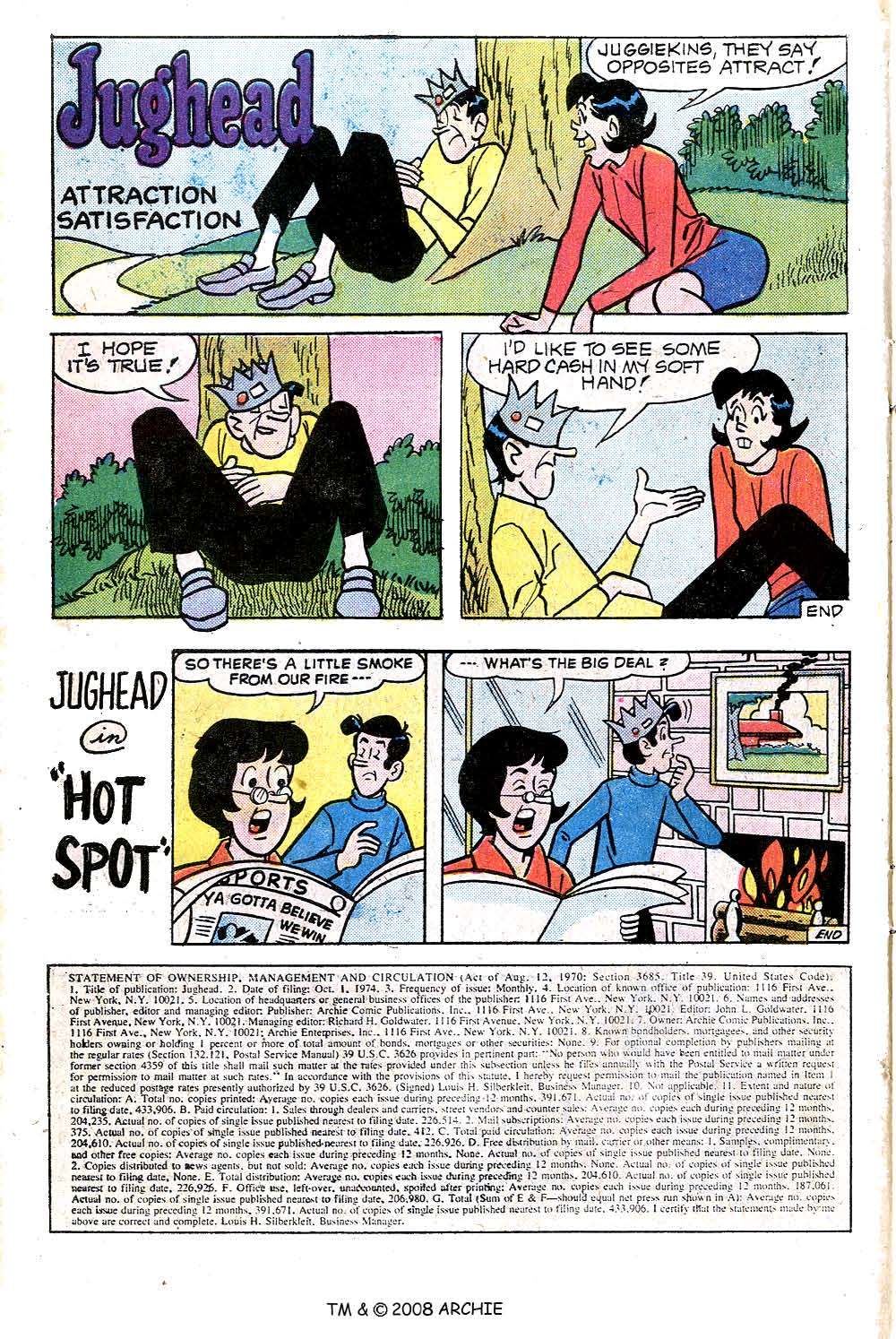 Read online Jughead (1965) comic -  Issue #239 - 10