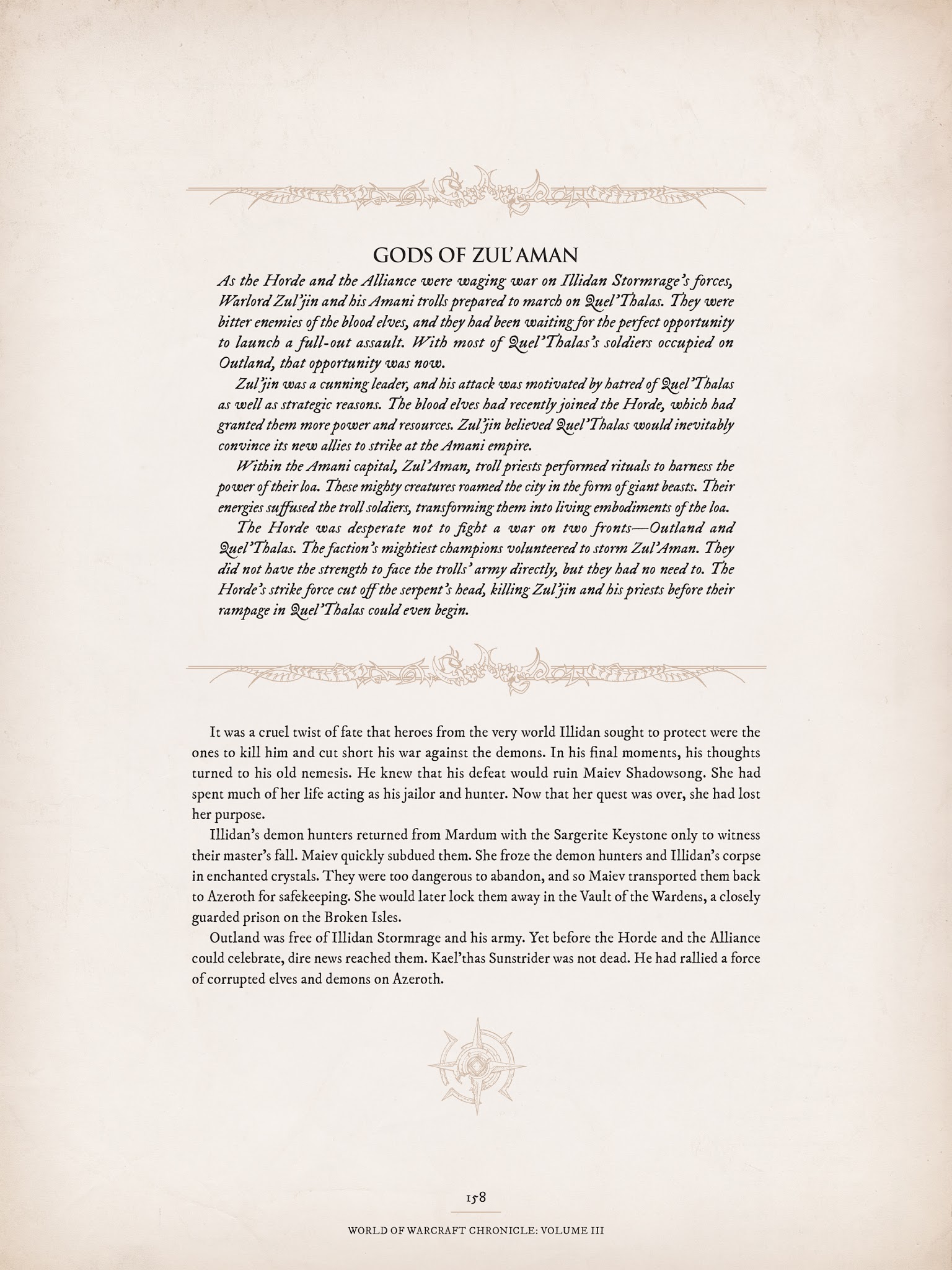 Read online World of Warcraft Chronicle Vol. 3 comic -  Issue # Full - 151