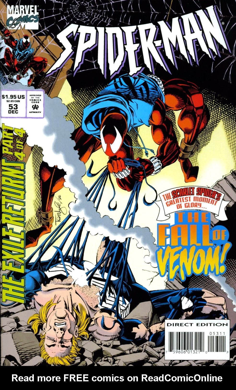 Read online Spider-Man (1990) comic -  Issue #53 - Gathering Storms - 1