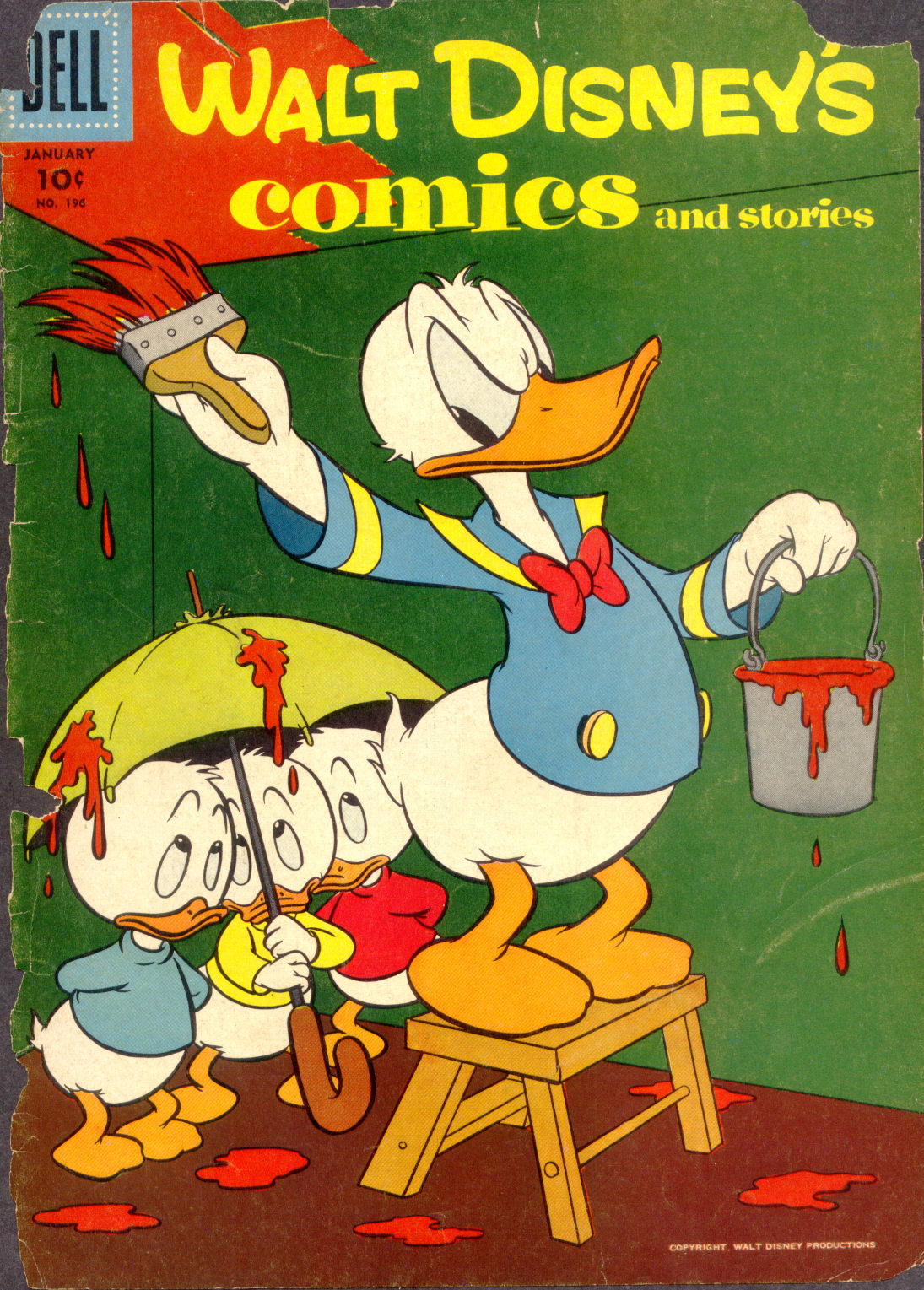 Read online Walt Disney's Comics and Stories comic -  Issue #196 - 1