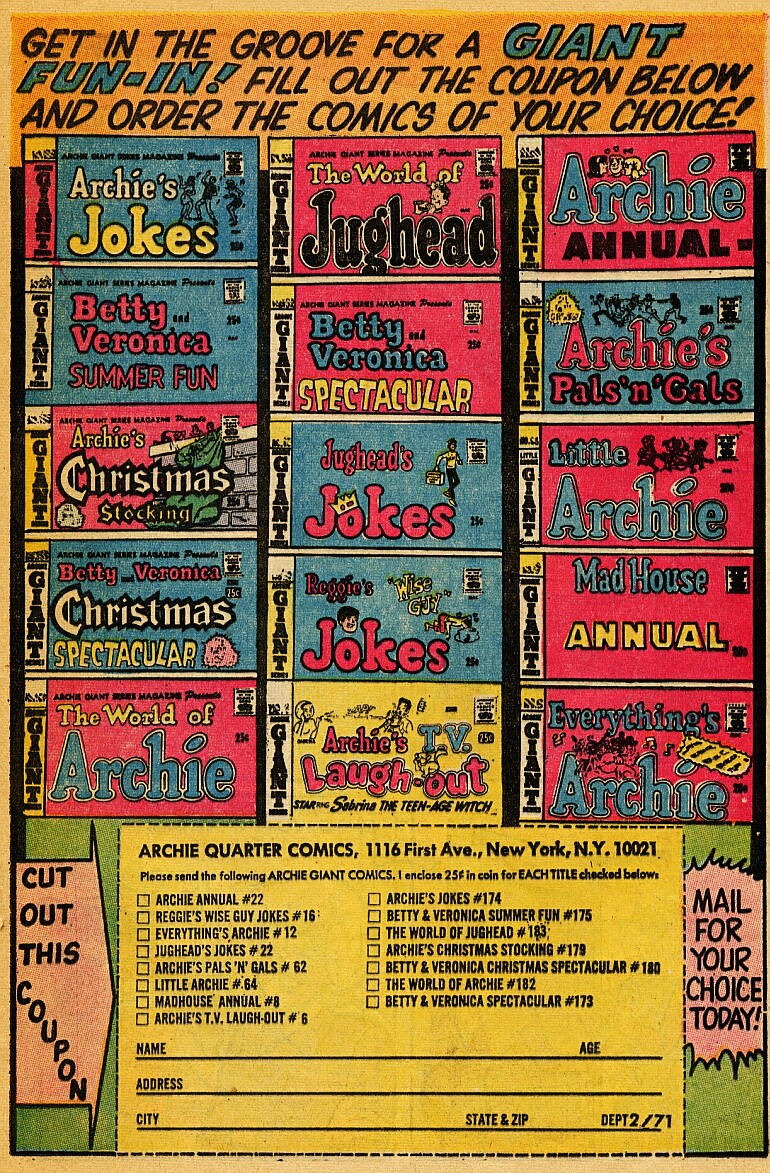 Read online Archie's Joke Book Magazine comic -  Issue #157 - 21