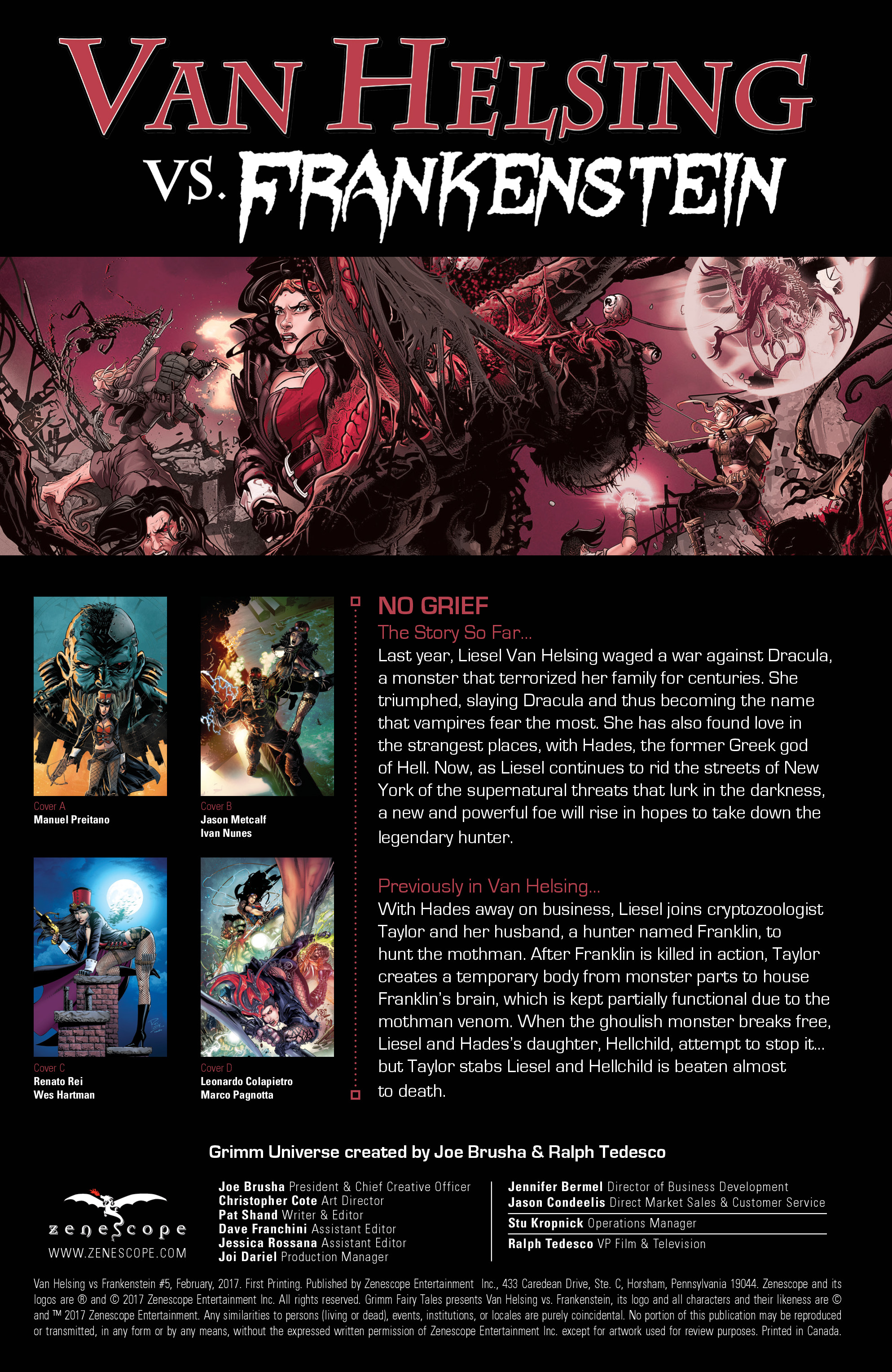 Read online Van Helsing vs Frankenstein comic -  Issue #5 - 2