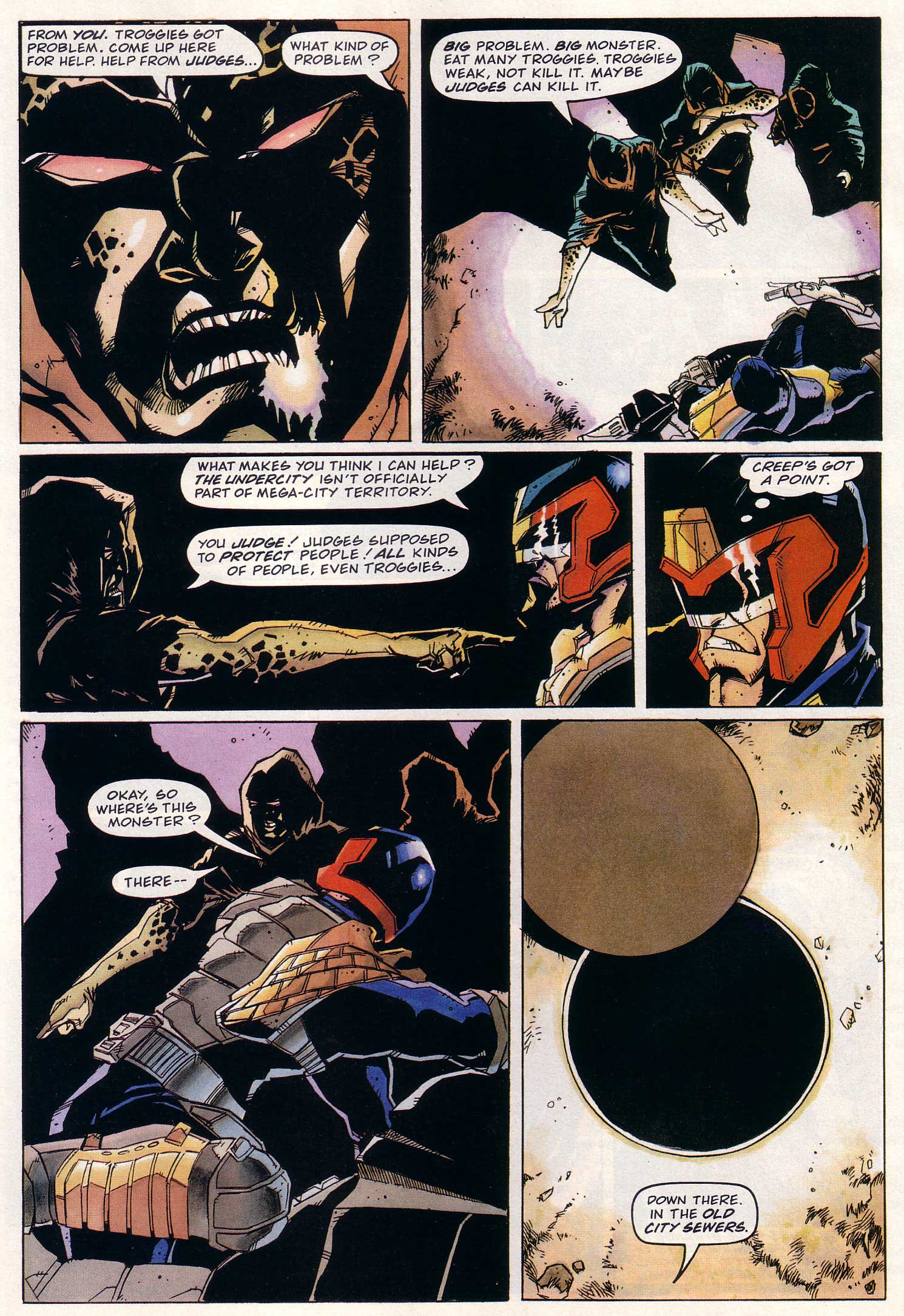Read online Judge Dredd Lawman of the Future comic -  Issue #4 - 29