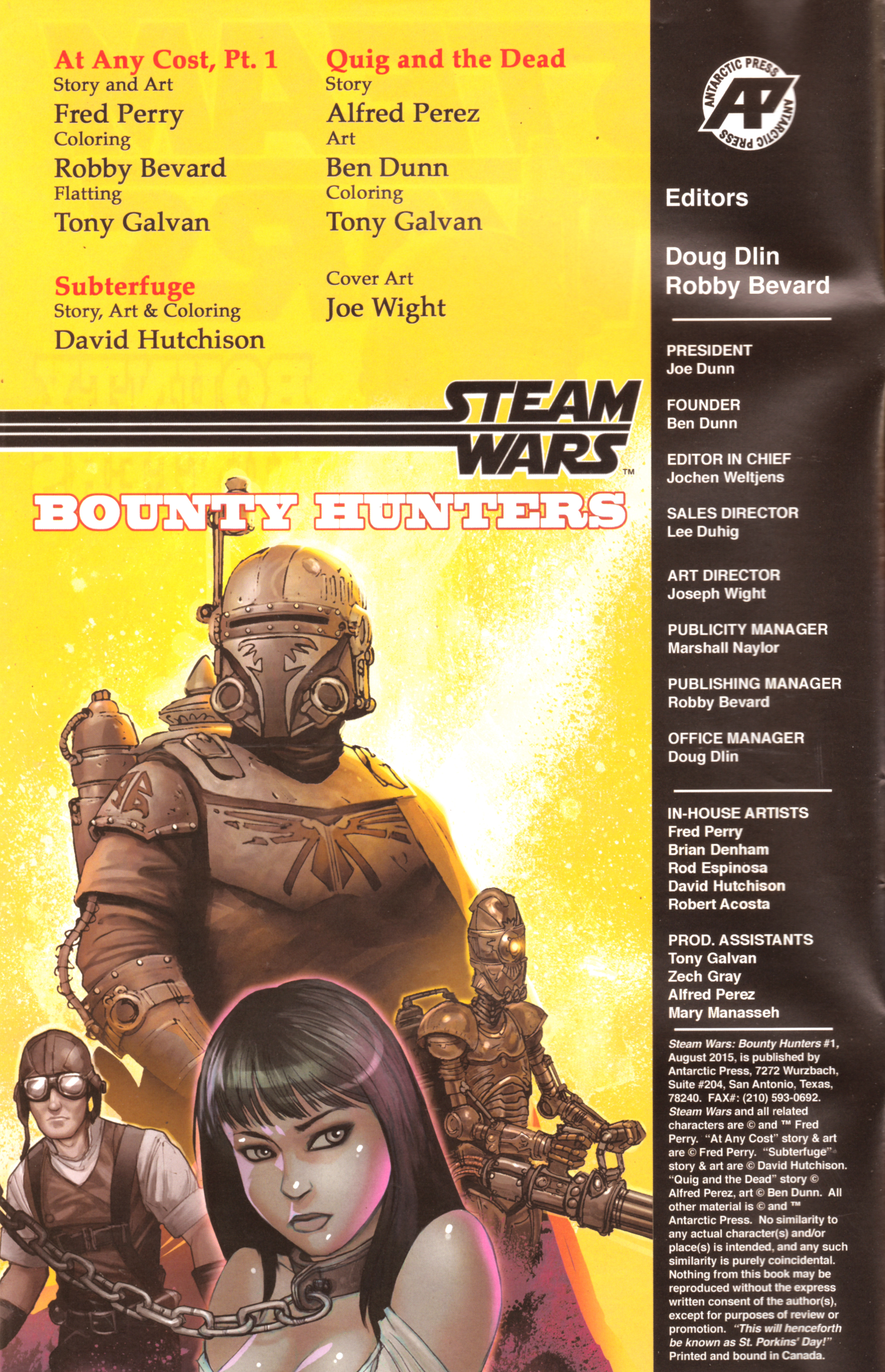 Read online Steam Wars: Bounty Hunters comic -  Issue #1 - 2