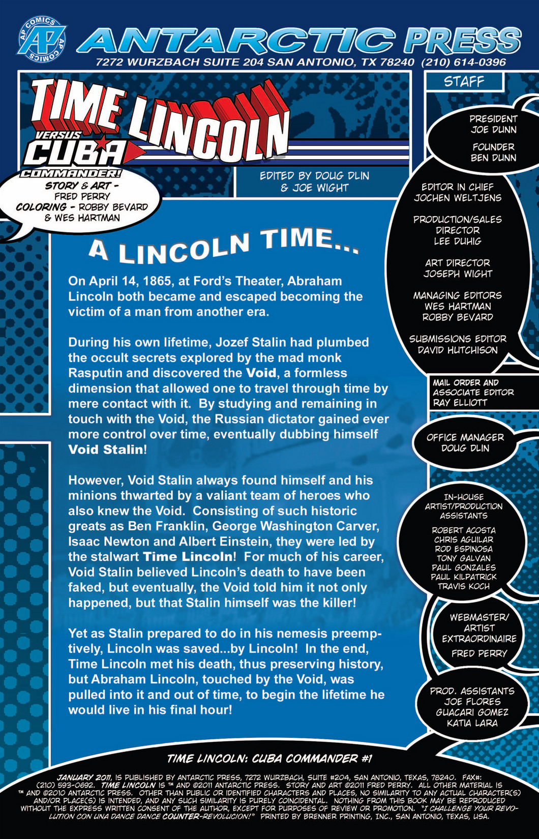 Read online Time Lincoln: Cuba Commander comic -  Issue # Full - 2