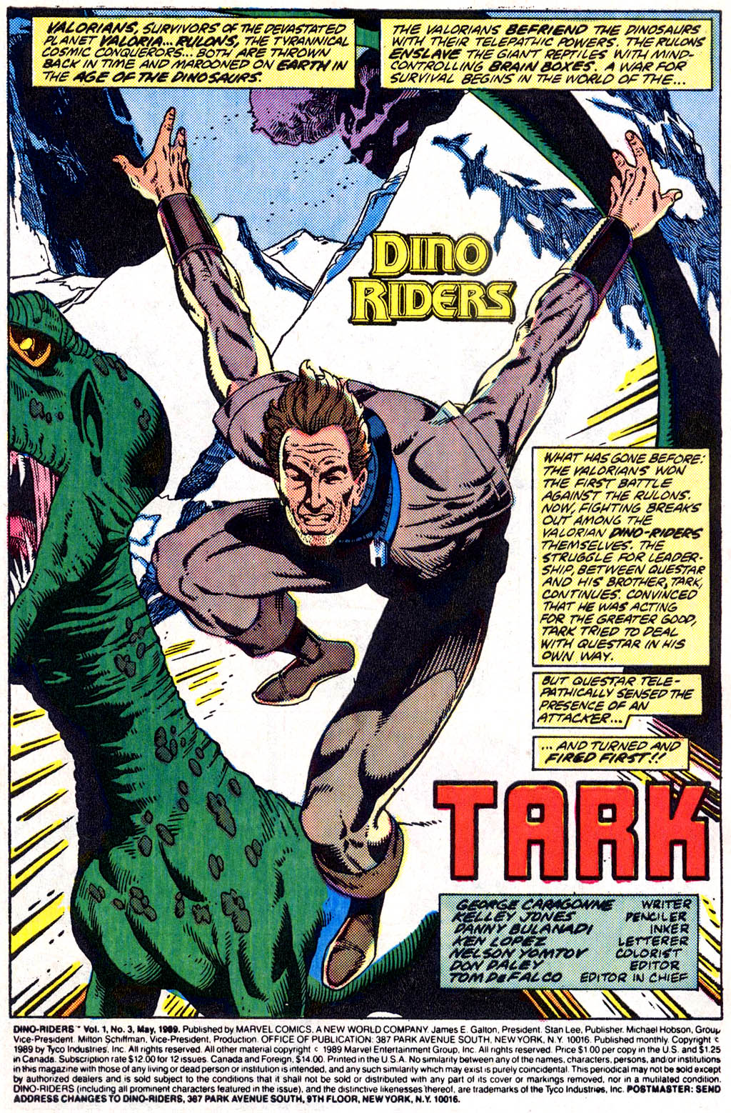Read online Dino-Riders comic -  Issue #3 - 2