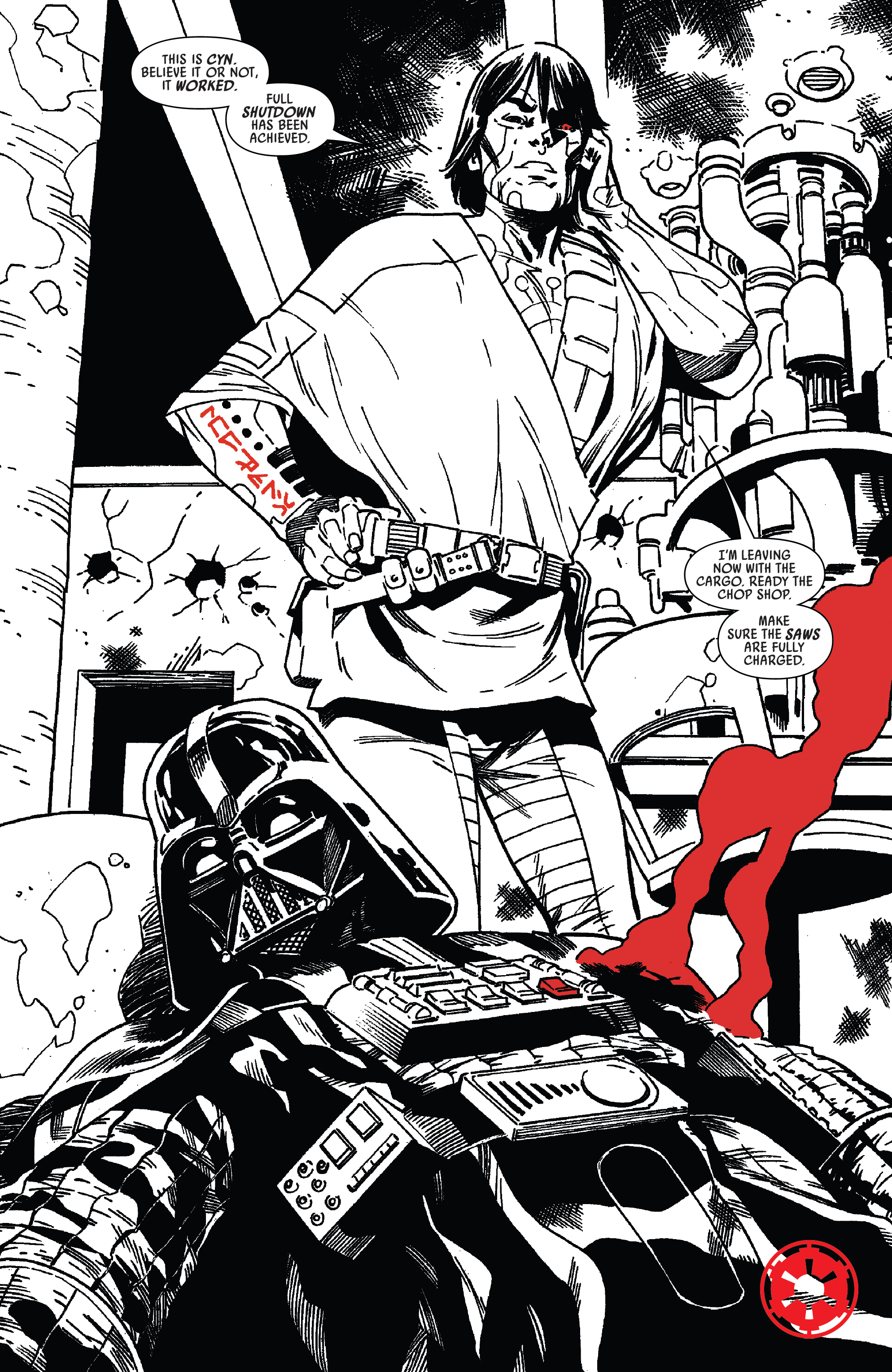 Read online Star Wars: Darth Vader - Black, White & Red comic -  Issue #1 - 8