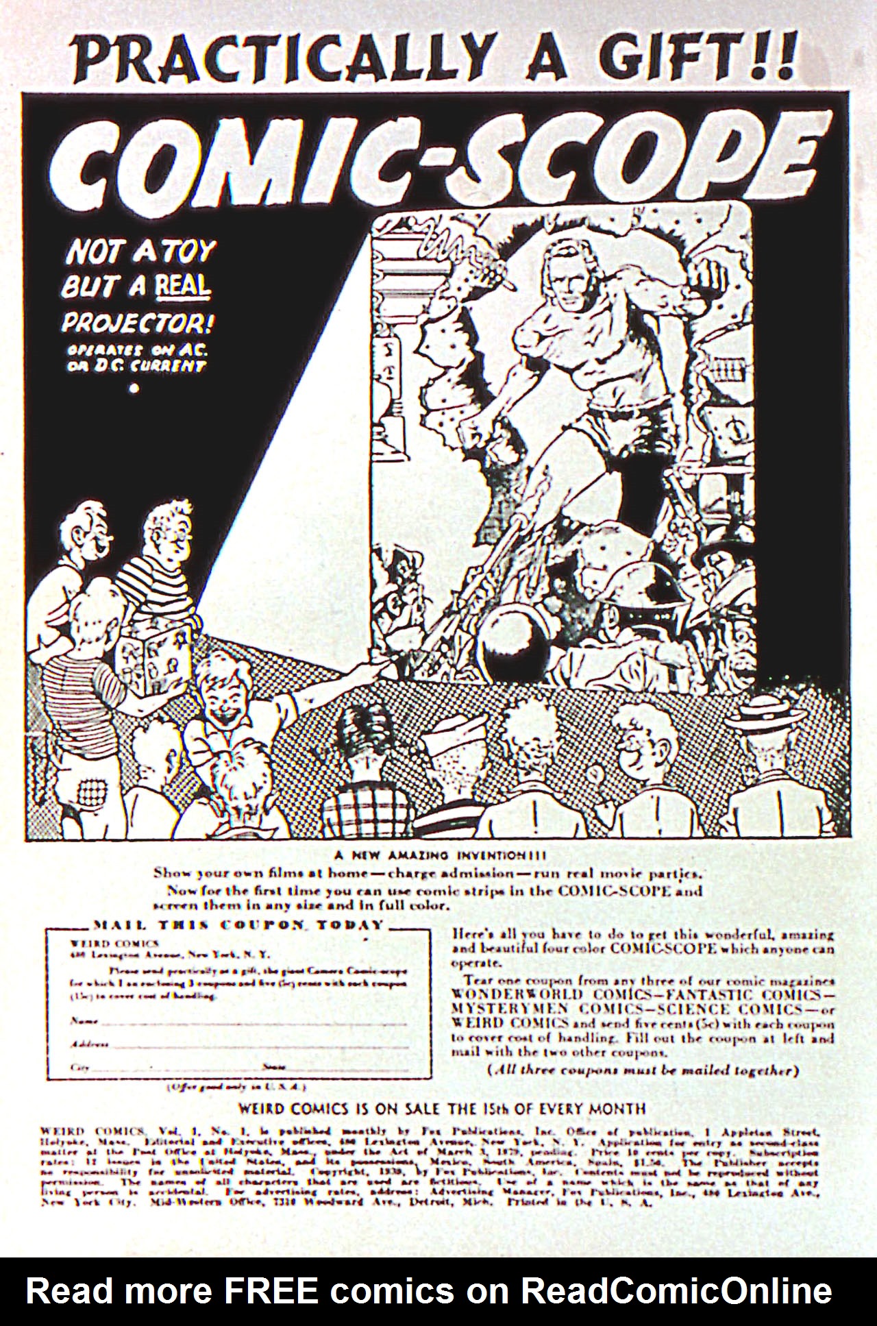 Read online Weird Comics comic -  Issue #1 - 2