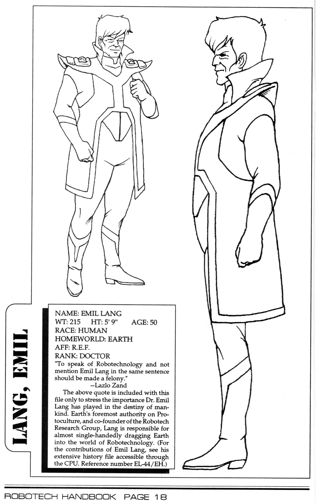 Read online Robotech II: The Sentinels comic -  Issue # _Handbook 1 - 20