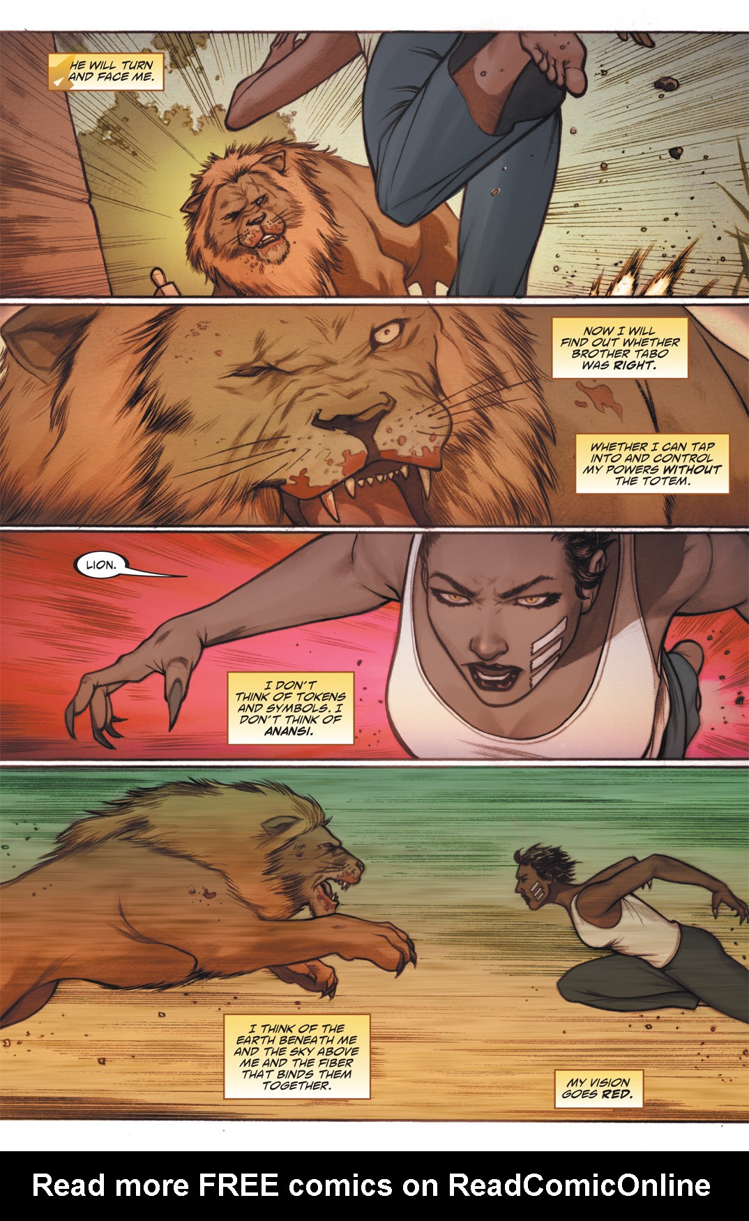 Read online Vixen: Return of the Lion comic -  Issue #4 - 4