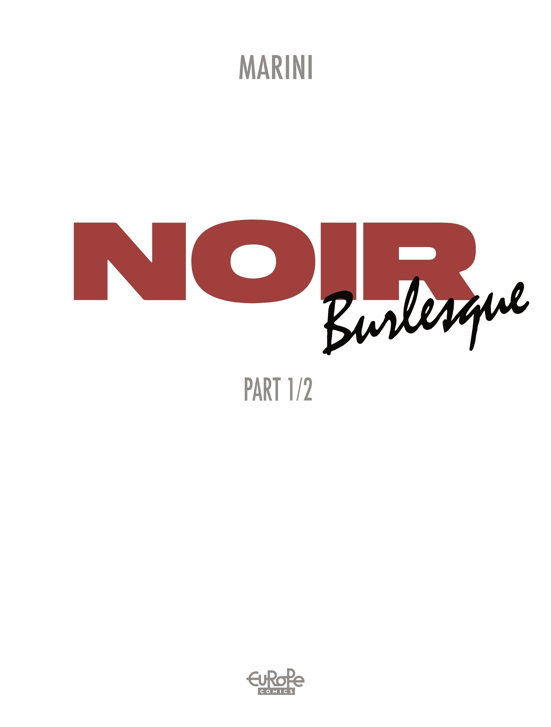 Read online Noir Burlesque comic -  Issue #1 - 2