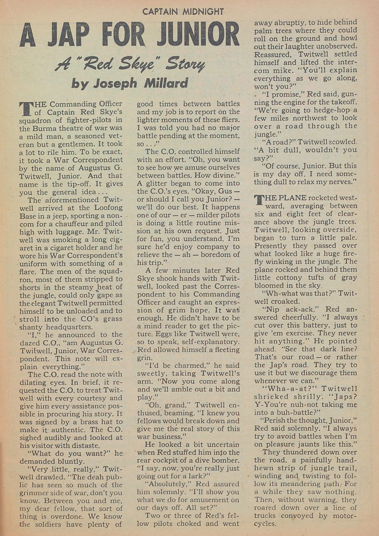 Read online Captain Midnight (1942) comic -  Issue #29 - 23