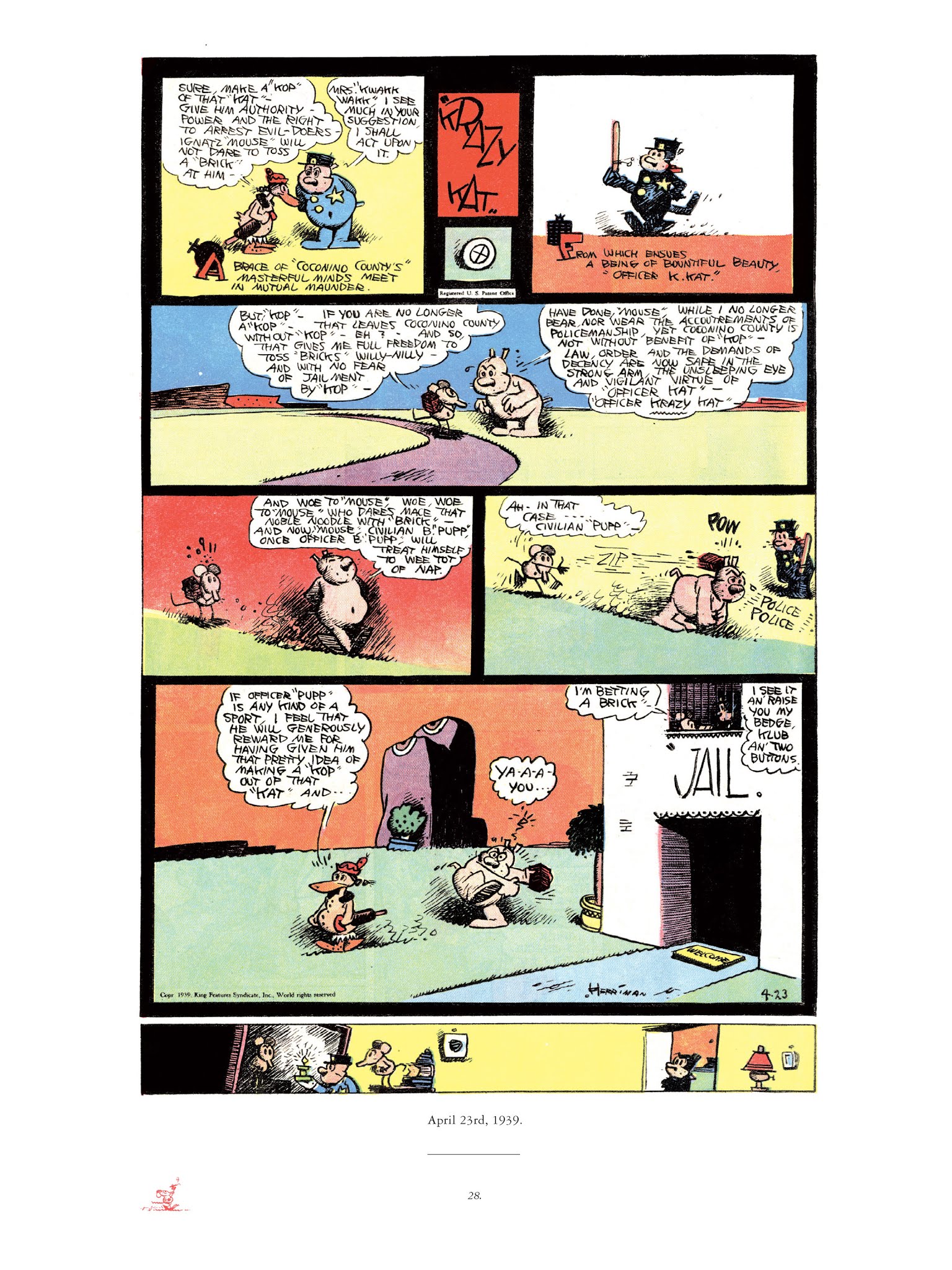 Read online Krazy & Ignatz comic -  Issue # TPB 11 - 28