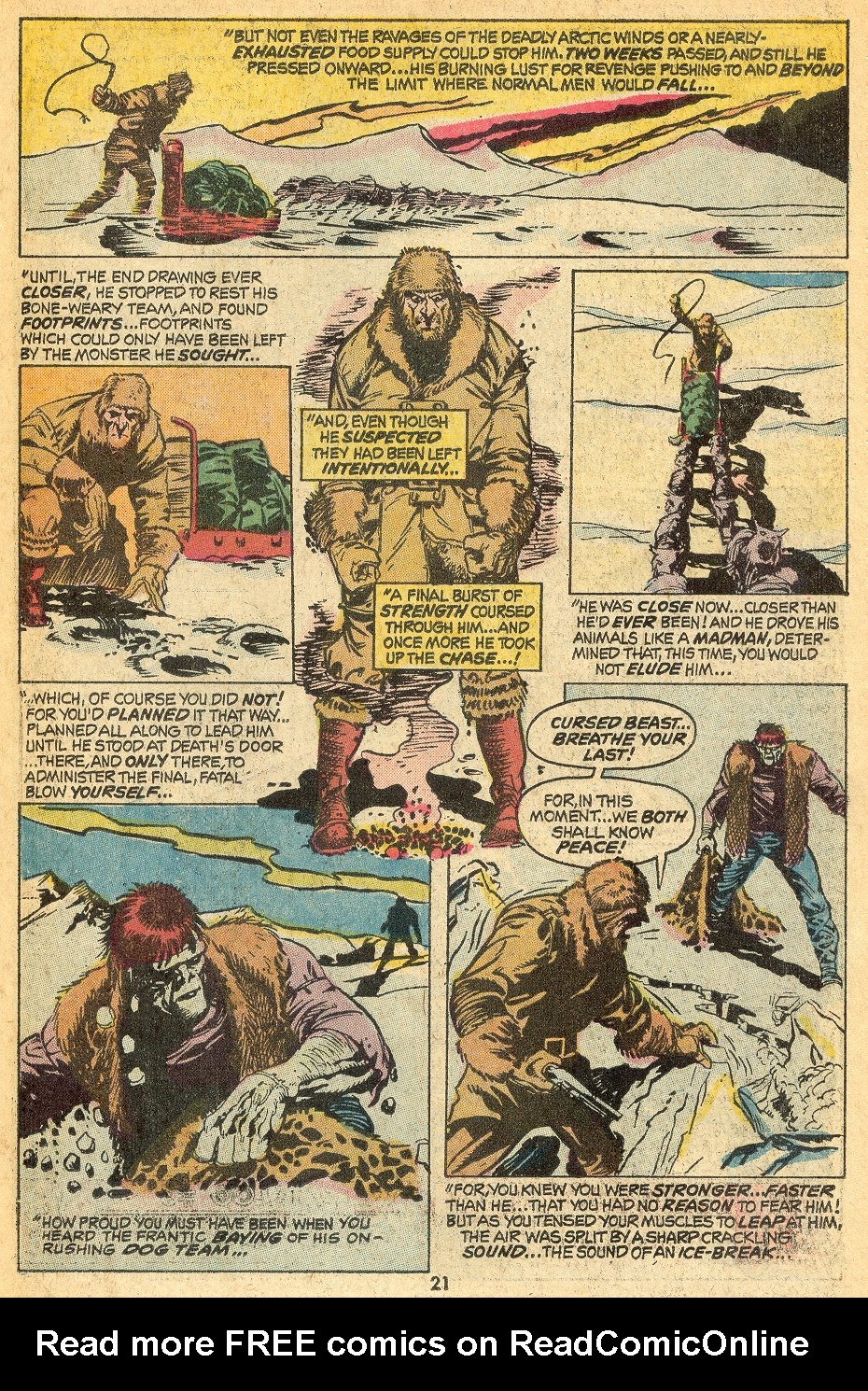 Read online Frankenstein (1973) comic -  Issue #3 - 16