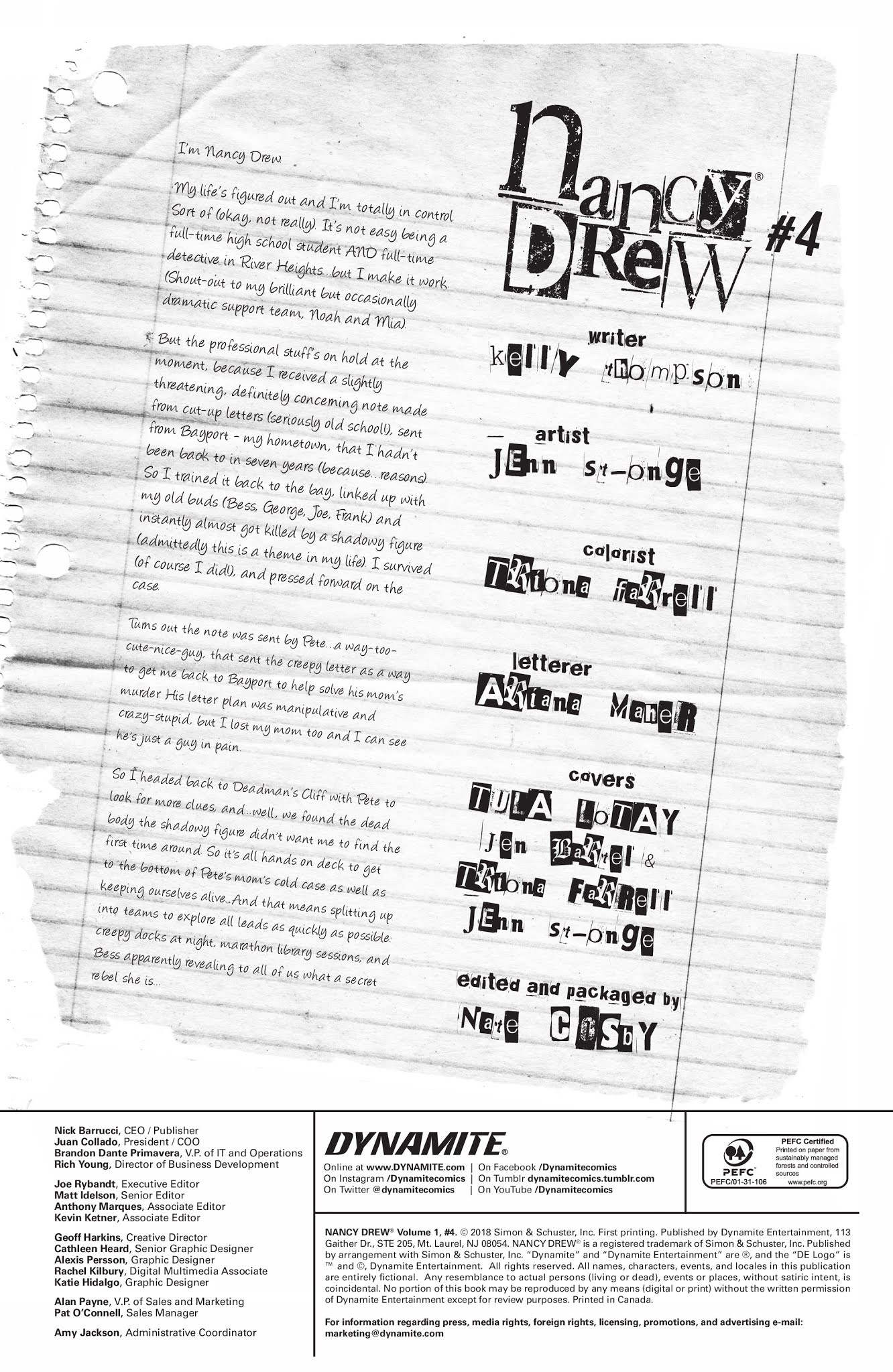 Read online Nancy Drew (2018) comic -  Issue #4 - 4