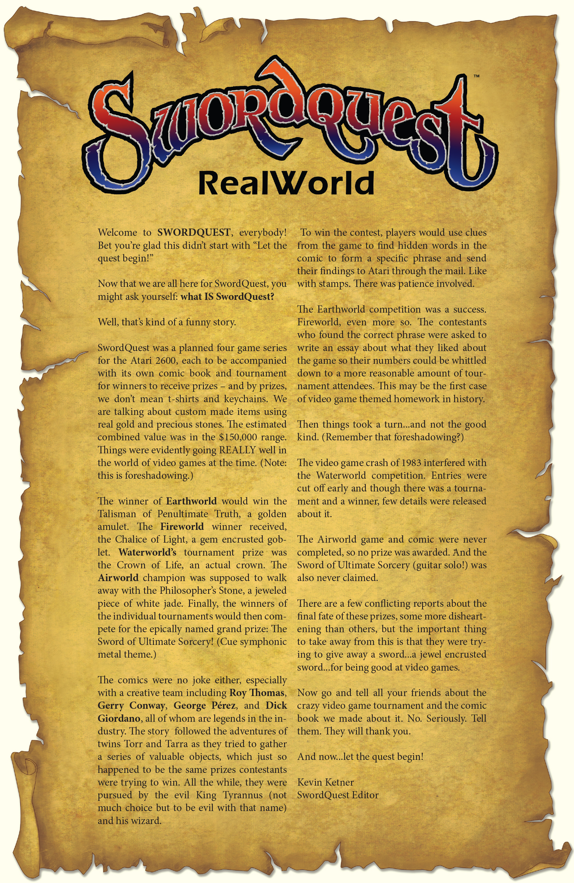 Read online Swordquest comic -  Issue #0 - 19
