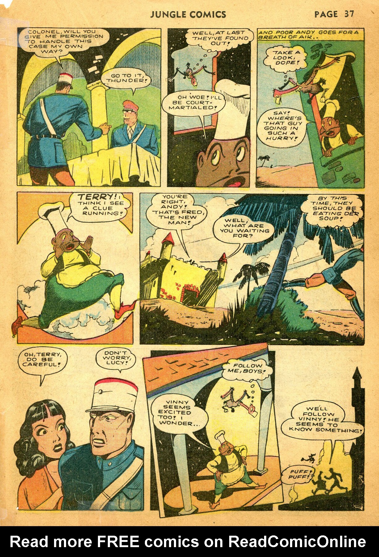 Read online Jungle Comics comic -  Issue #35 - 39