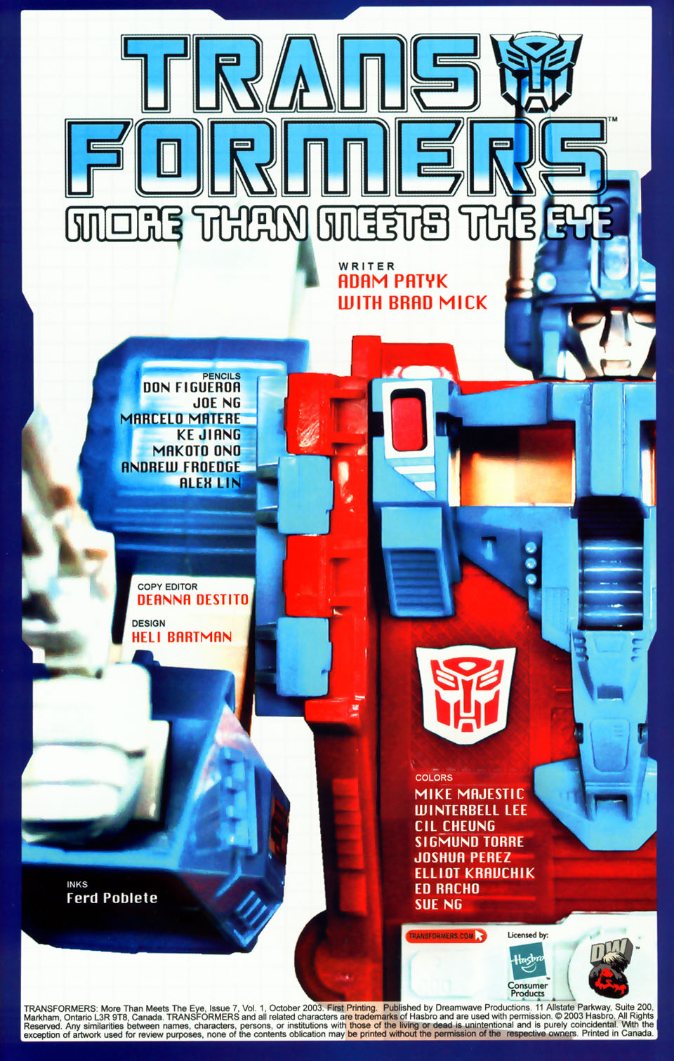 Read online Transformers: More than Meets the Eye comic -  Issue #7 - 2