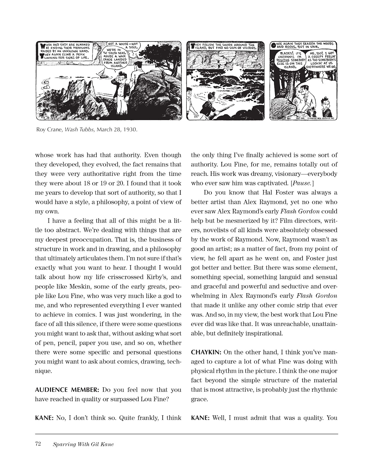 Sparring With Gil Kane: Colloquies On Comic Art and Aesthetics issue TPB (Part 1) - Page 72