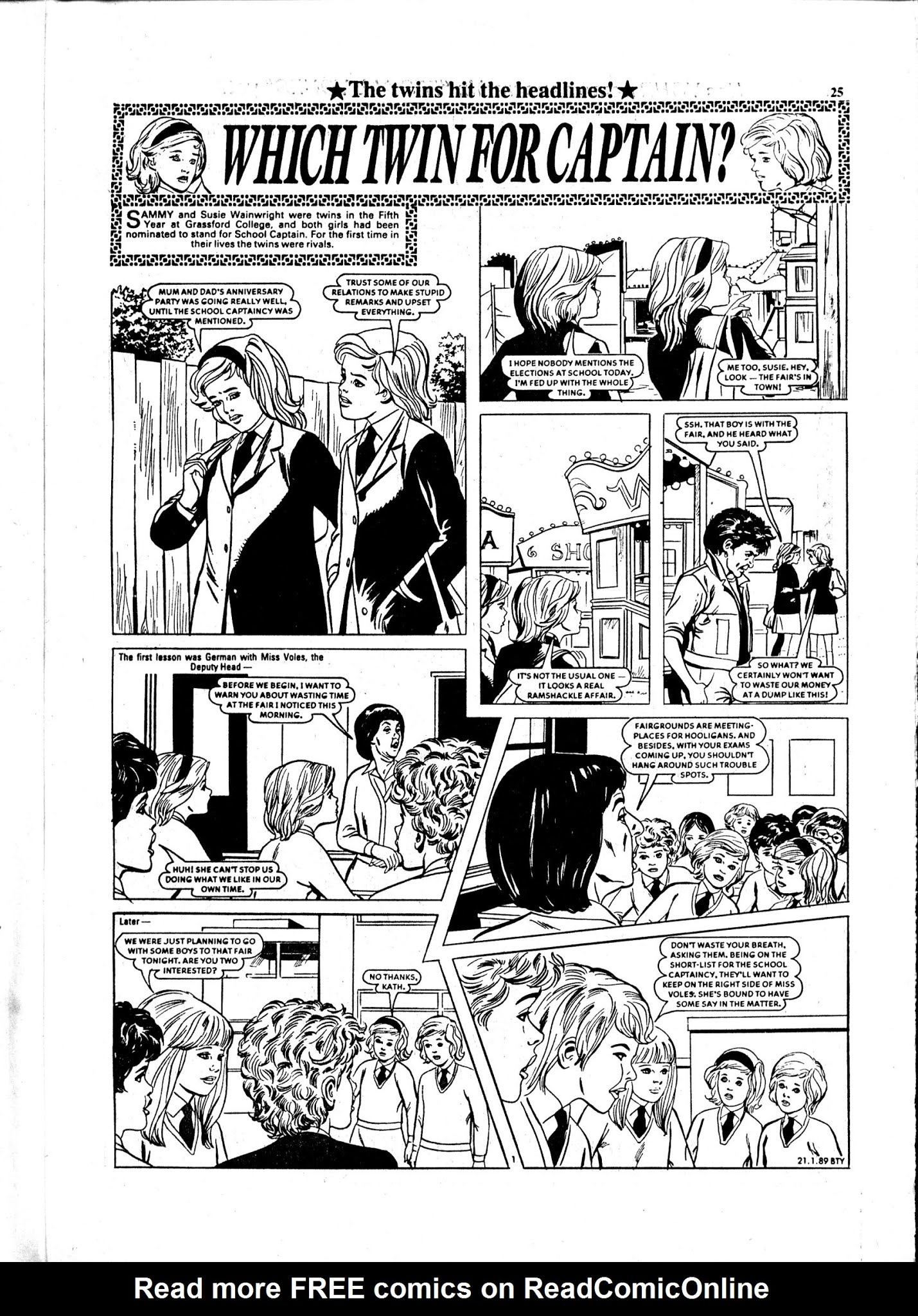 Read online Bunty comic -  Issue #1619 - 25