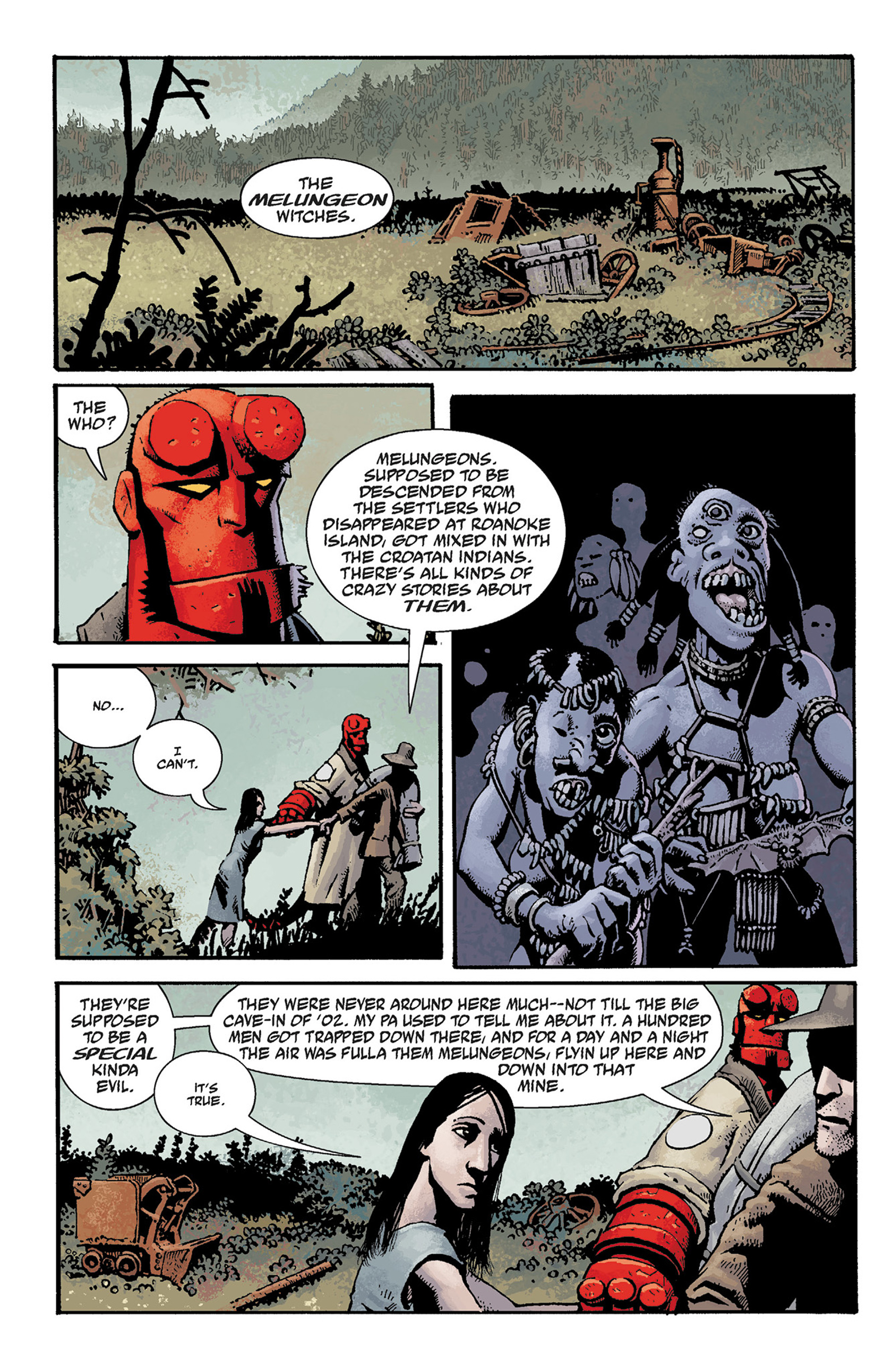 Read online Hellboy: The Crooked Man and Others comic -  Issue # TPB - 38