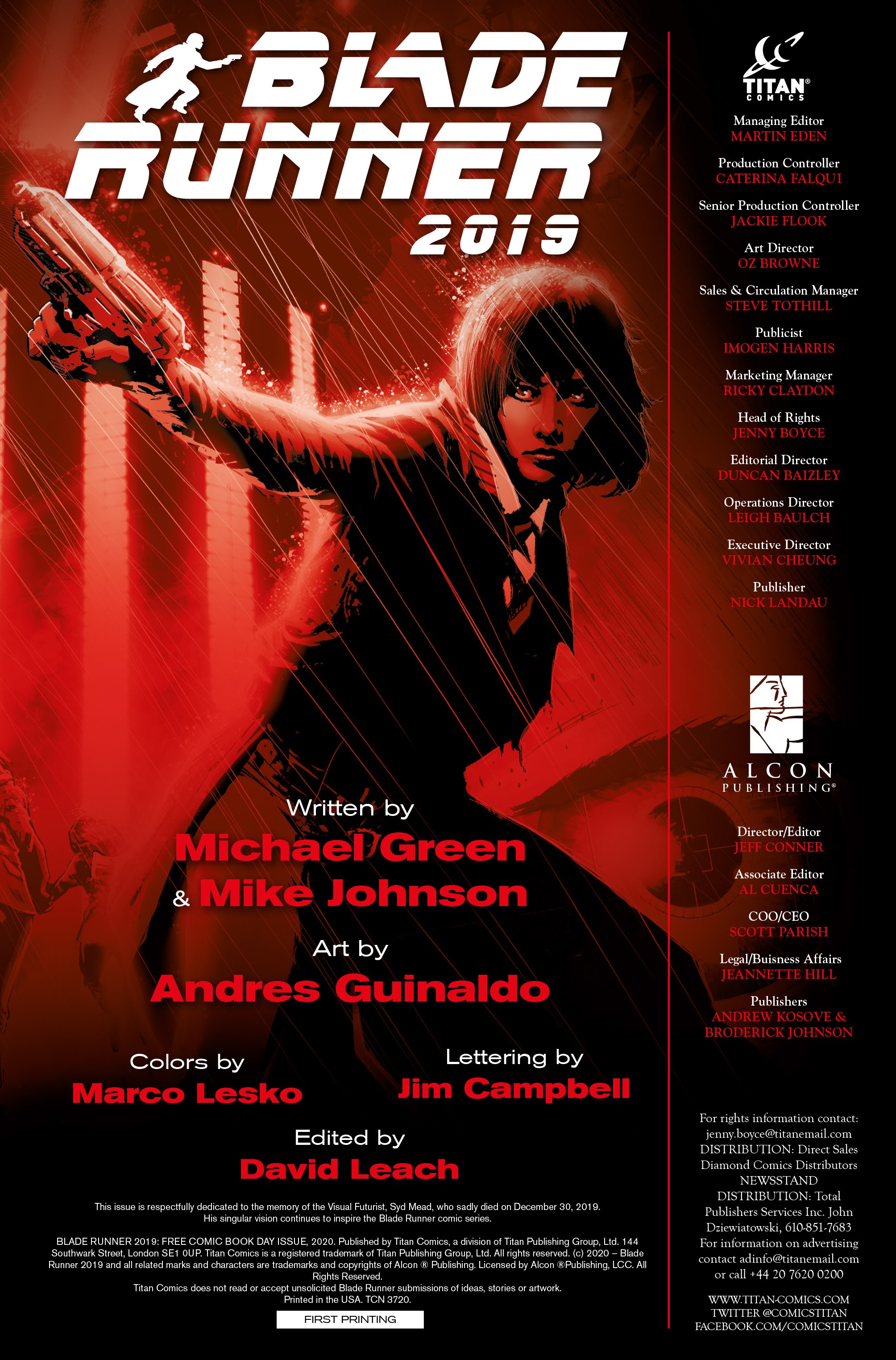 Read online Free Comic Book Day 2020 comic -  Issue # Blade Runner 2019 - 2