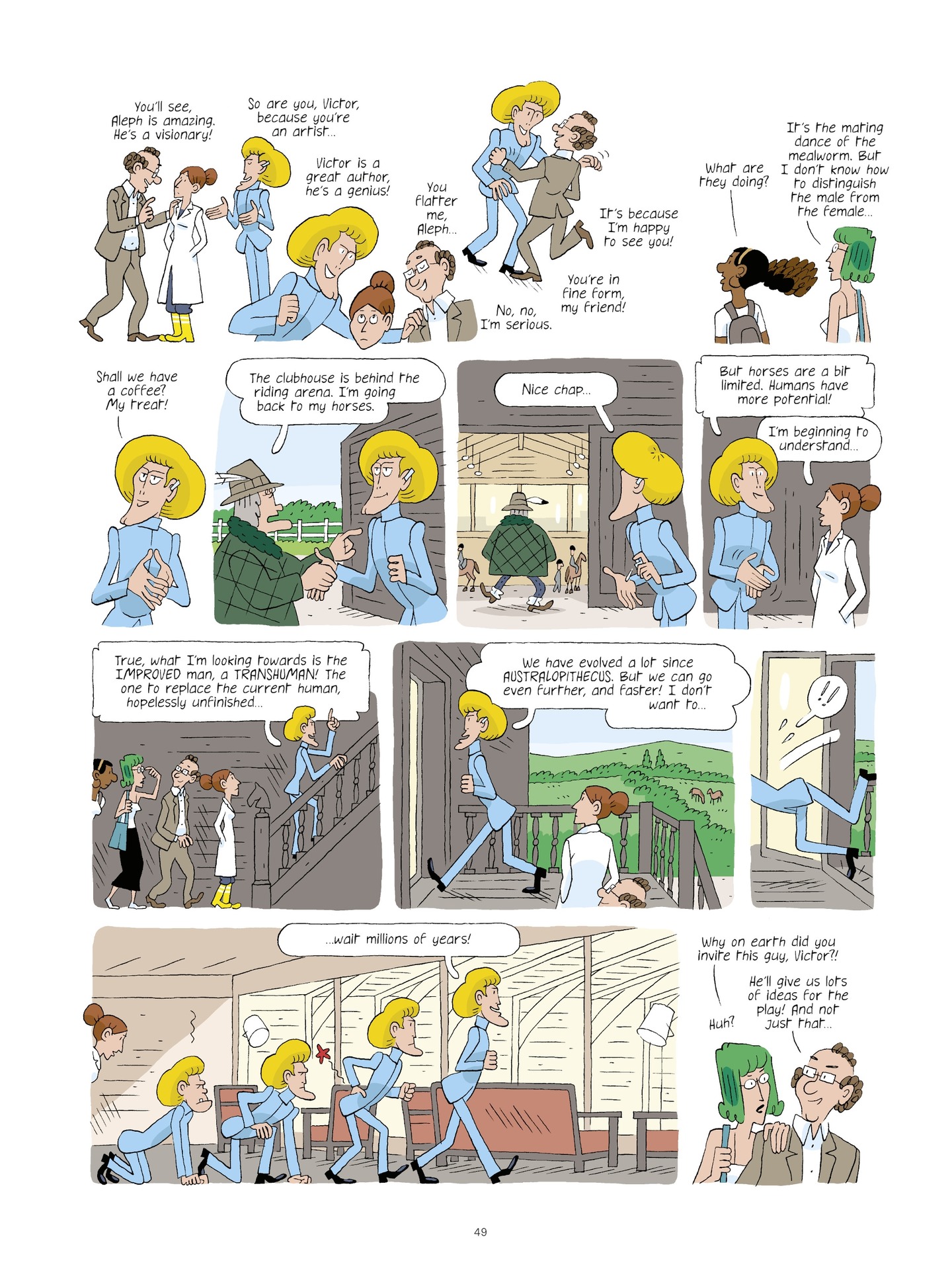 Read online Evolution, Darwin, God, and the Horse-People comic -  Issue # TPB - 48