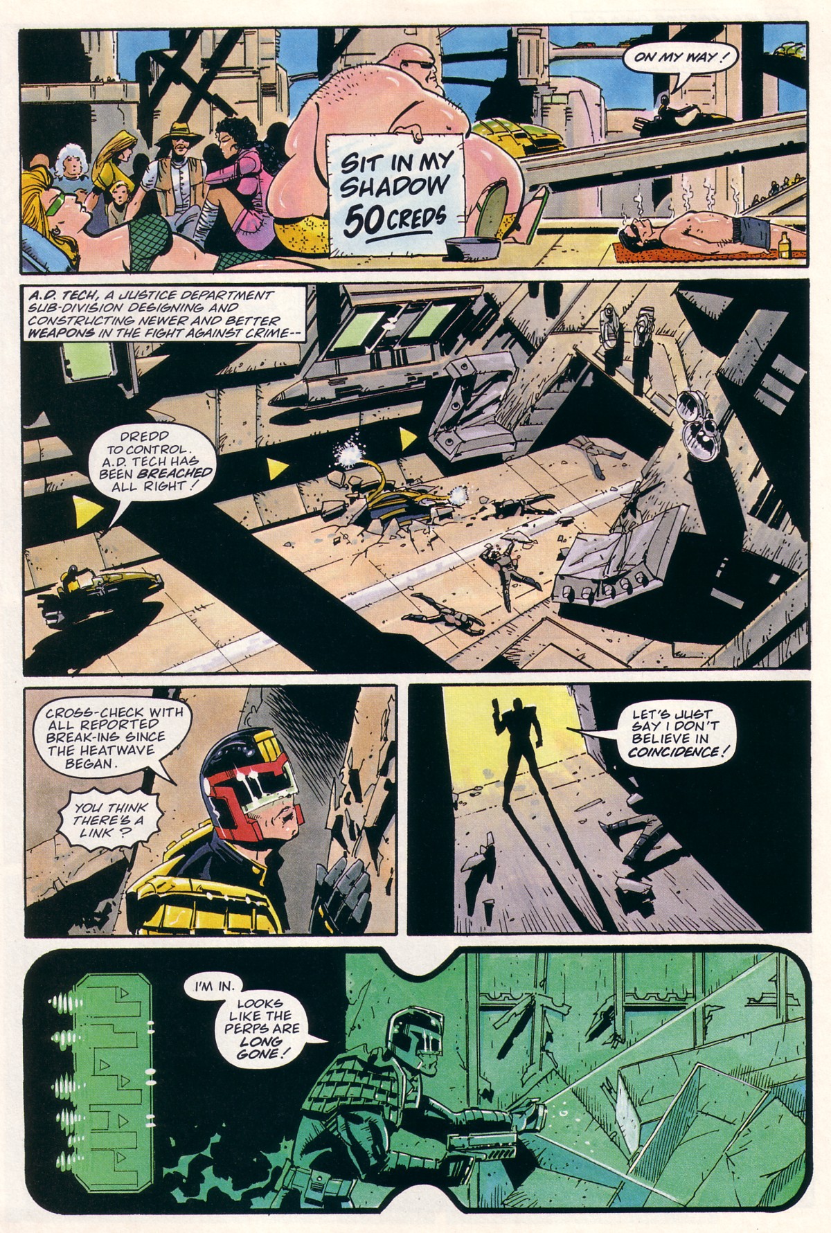 Read online Judge Dredd Lawman of the Future comic -  Issue #1 - 33