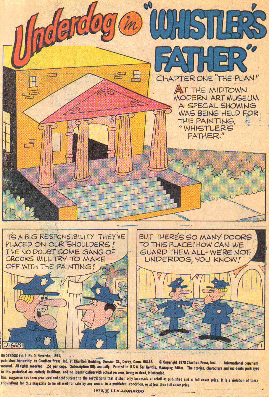 Read online Underdog (1970) comic -  Issue #3 - 3