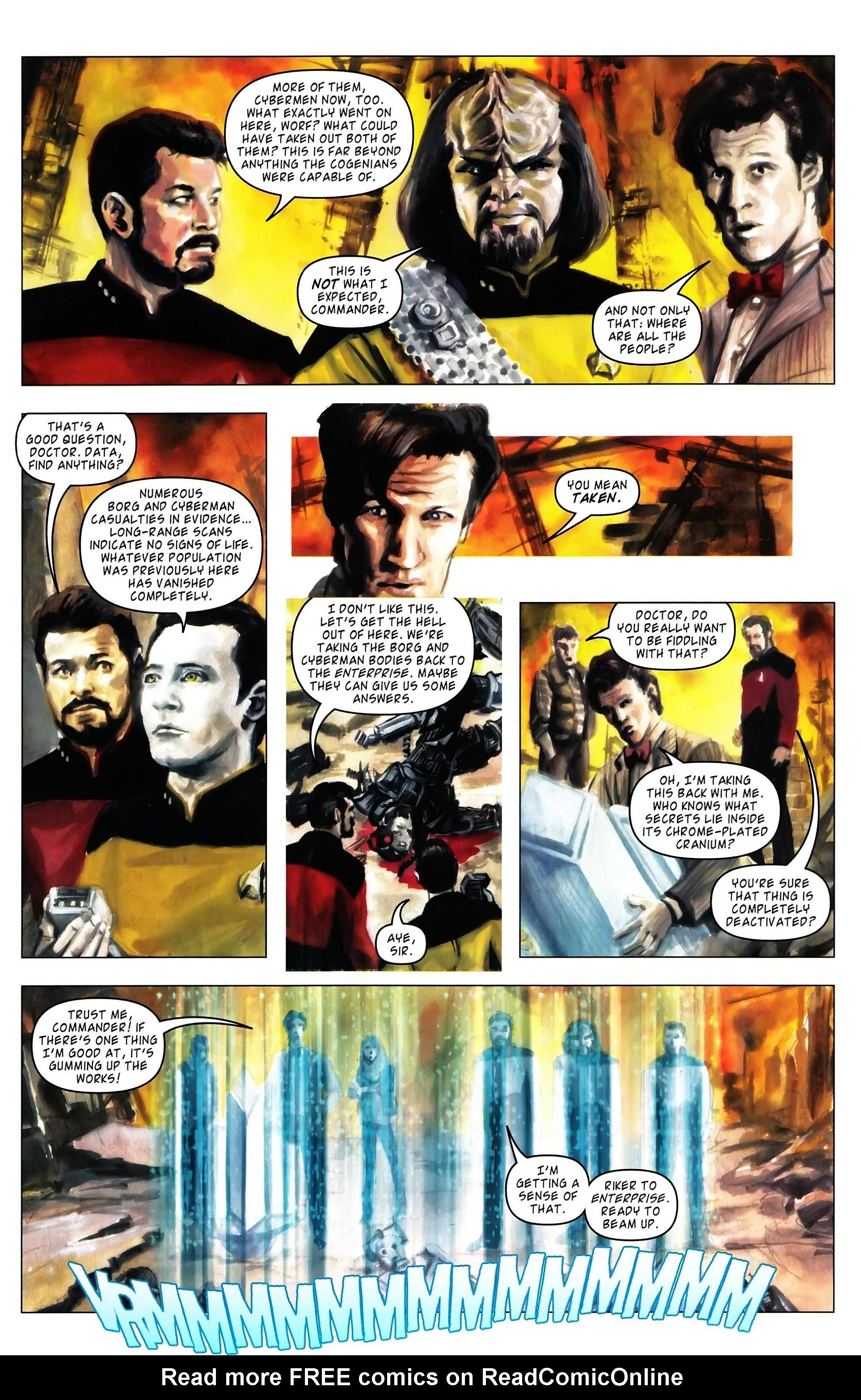 Read online Star Trek: The Next Generation/Doctor Who: Assimilation² comic -  Issue #4 - 17