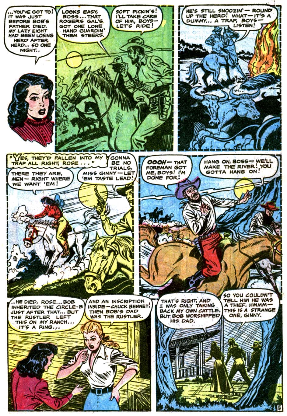 Read online Cowgirl Romances (1950) comic -  Issue #3 - 26