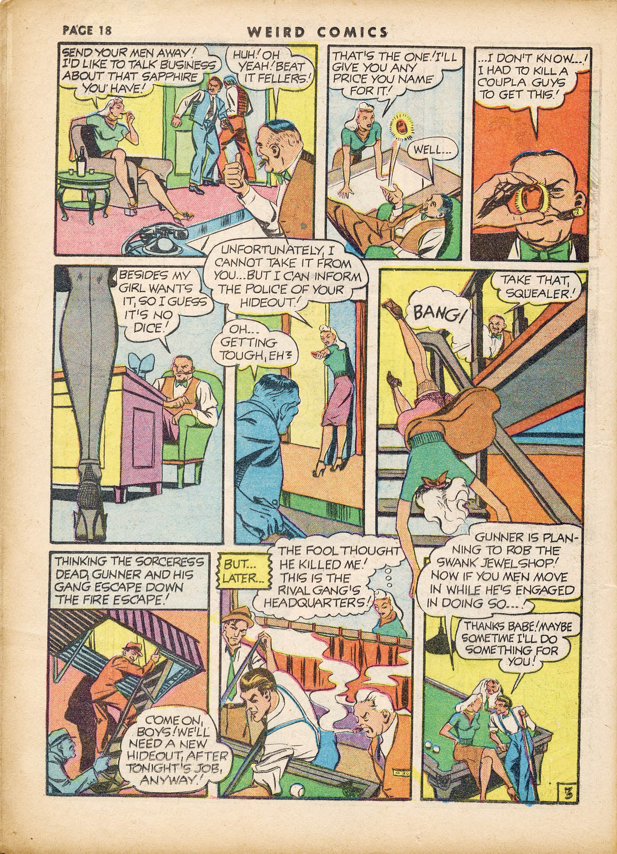 Read online Weird Comics comic -  Issue #19 - 20