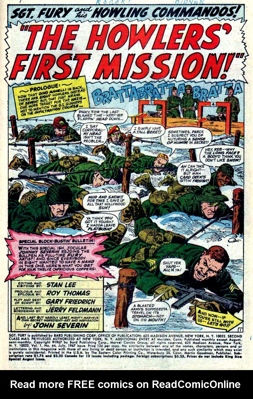 Read online Sgt. Fury comic -  Issue #44 - 3