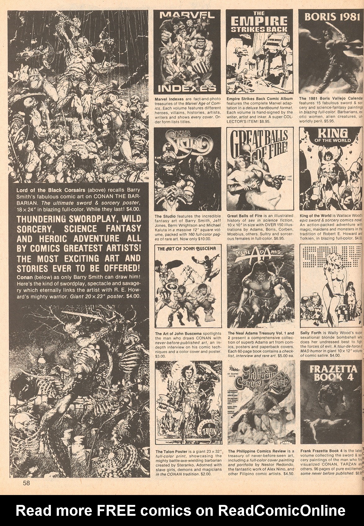 Read online The Savage Sword Of Conan comic -  Issue #62 - 58