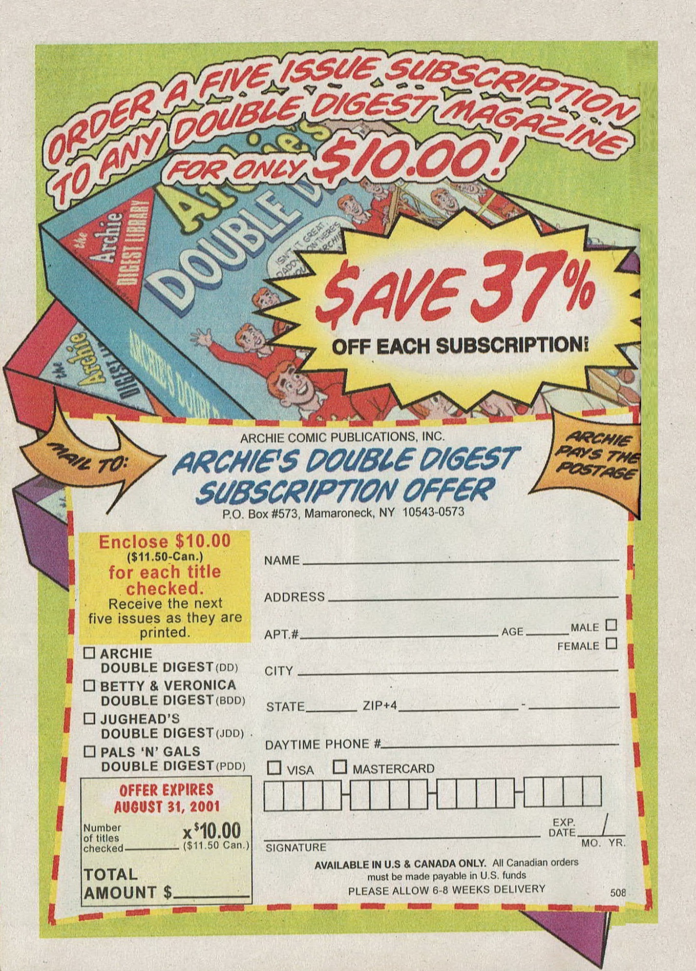 Read online Betty and Veronica Digest Magazine comic -  Issue #121 - 98