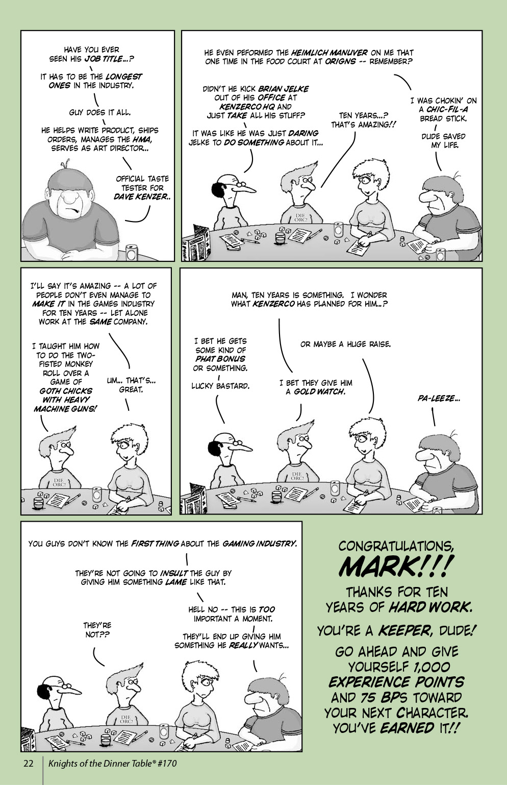 Read online Knights of the Dinner Table comic -  Issue #170 - 24