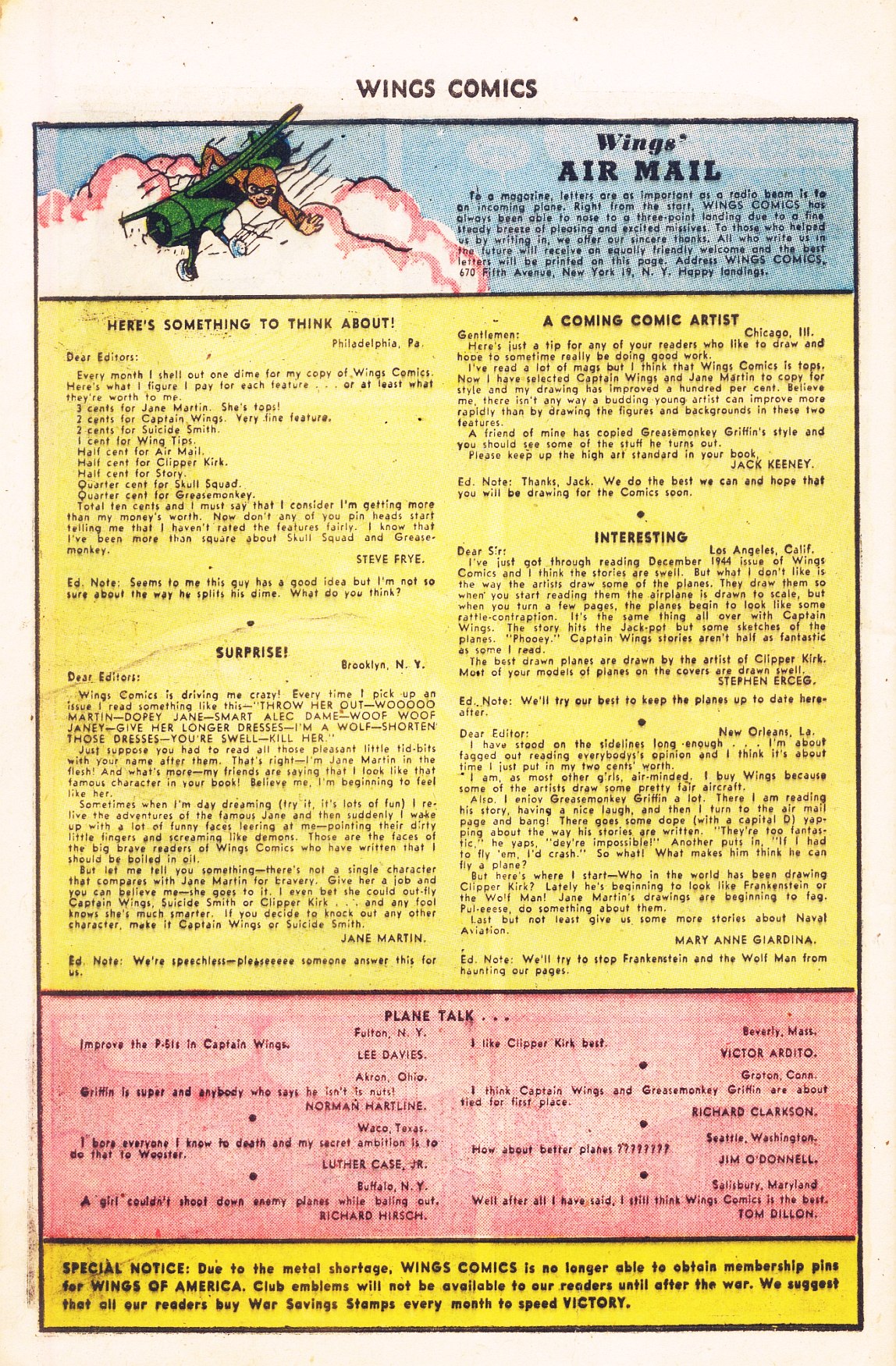 Read online Wings Comics comic -  Issue #56 - 44