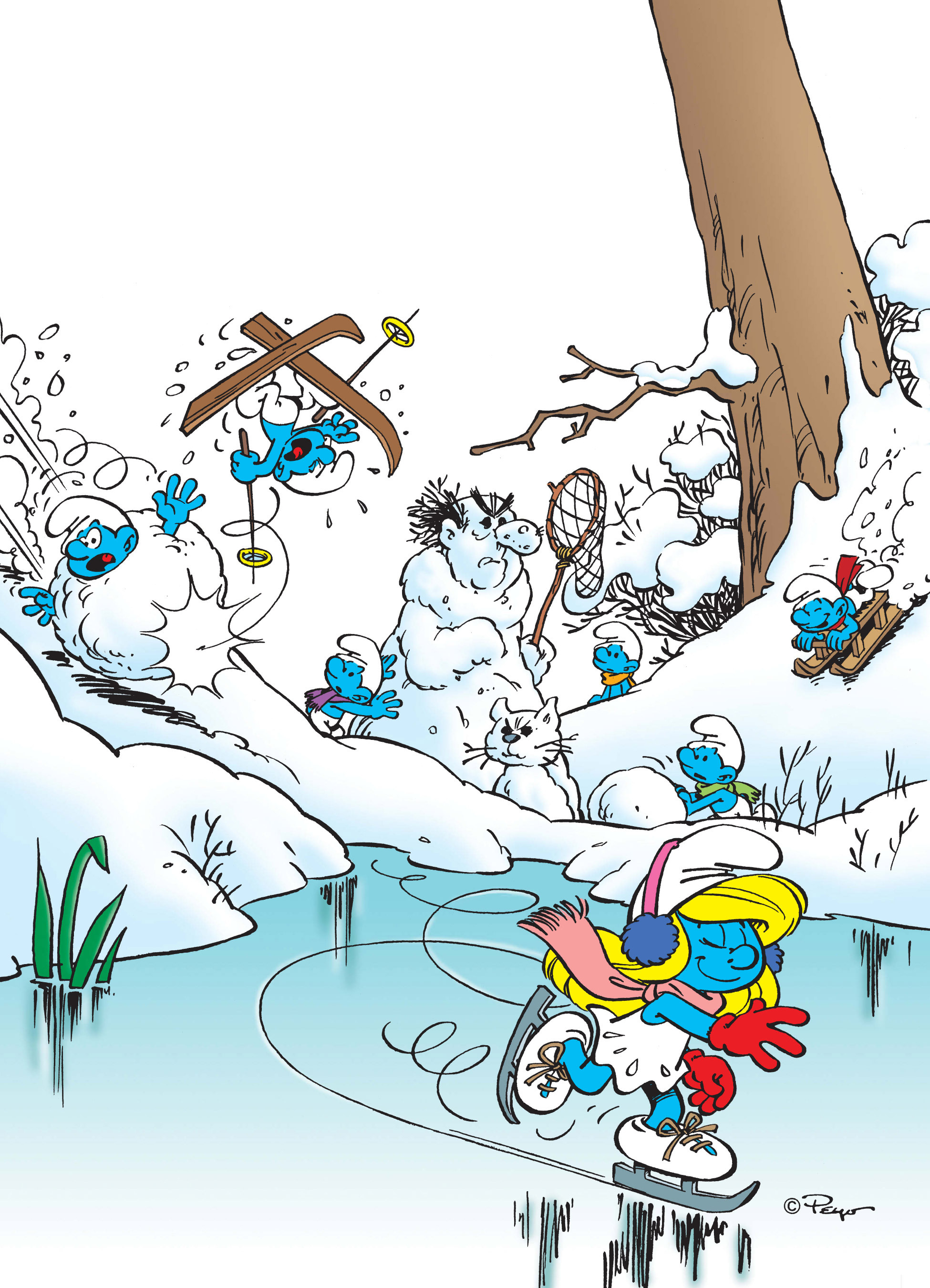 Read online The Smurfs Christmas comic -  Issue # Full - 56
